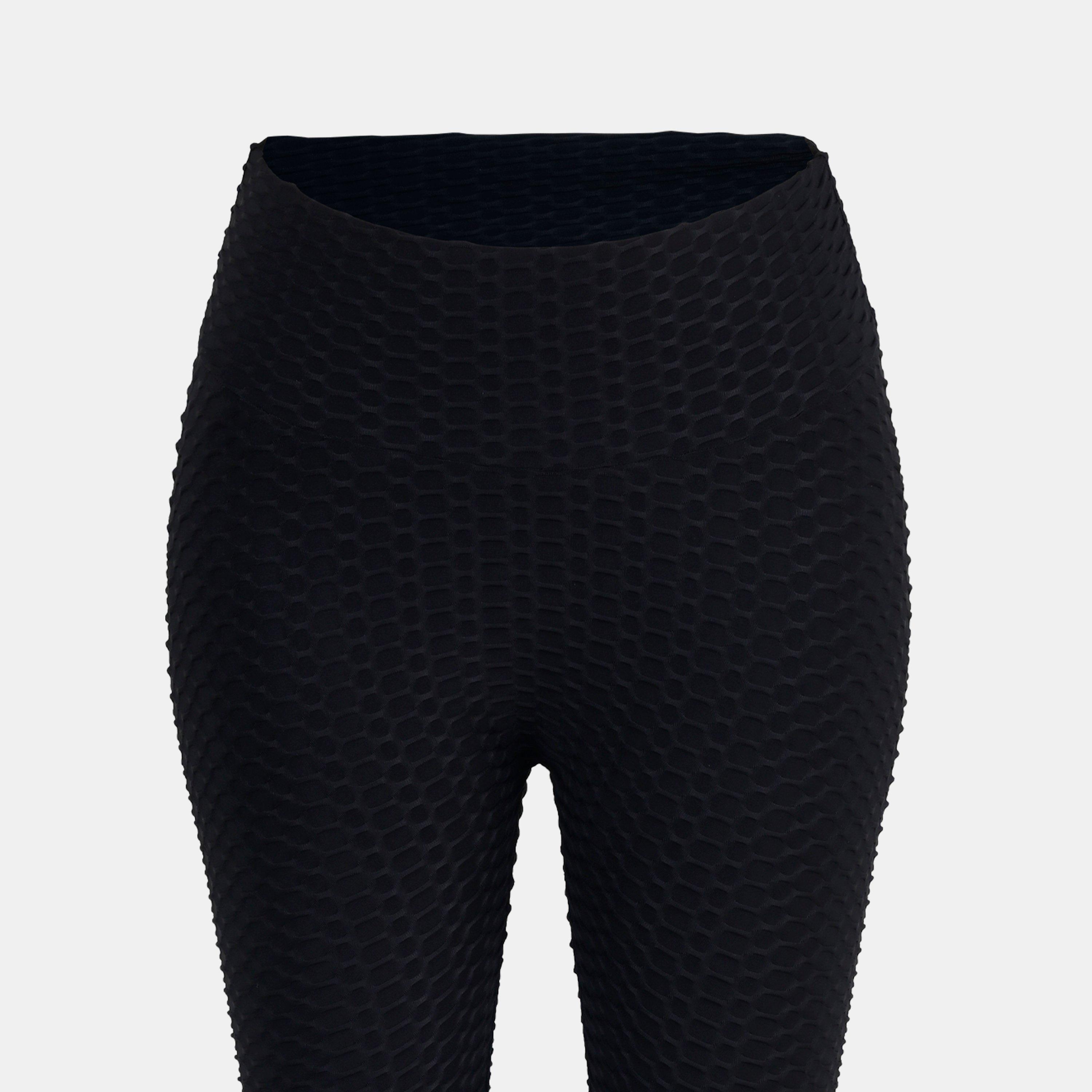 Negro - Miso - Honeycomb Leggings Womens - 5
