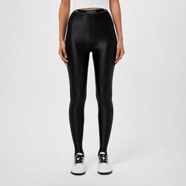 Saint Laurent Tights In Shiny Jersey