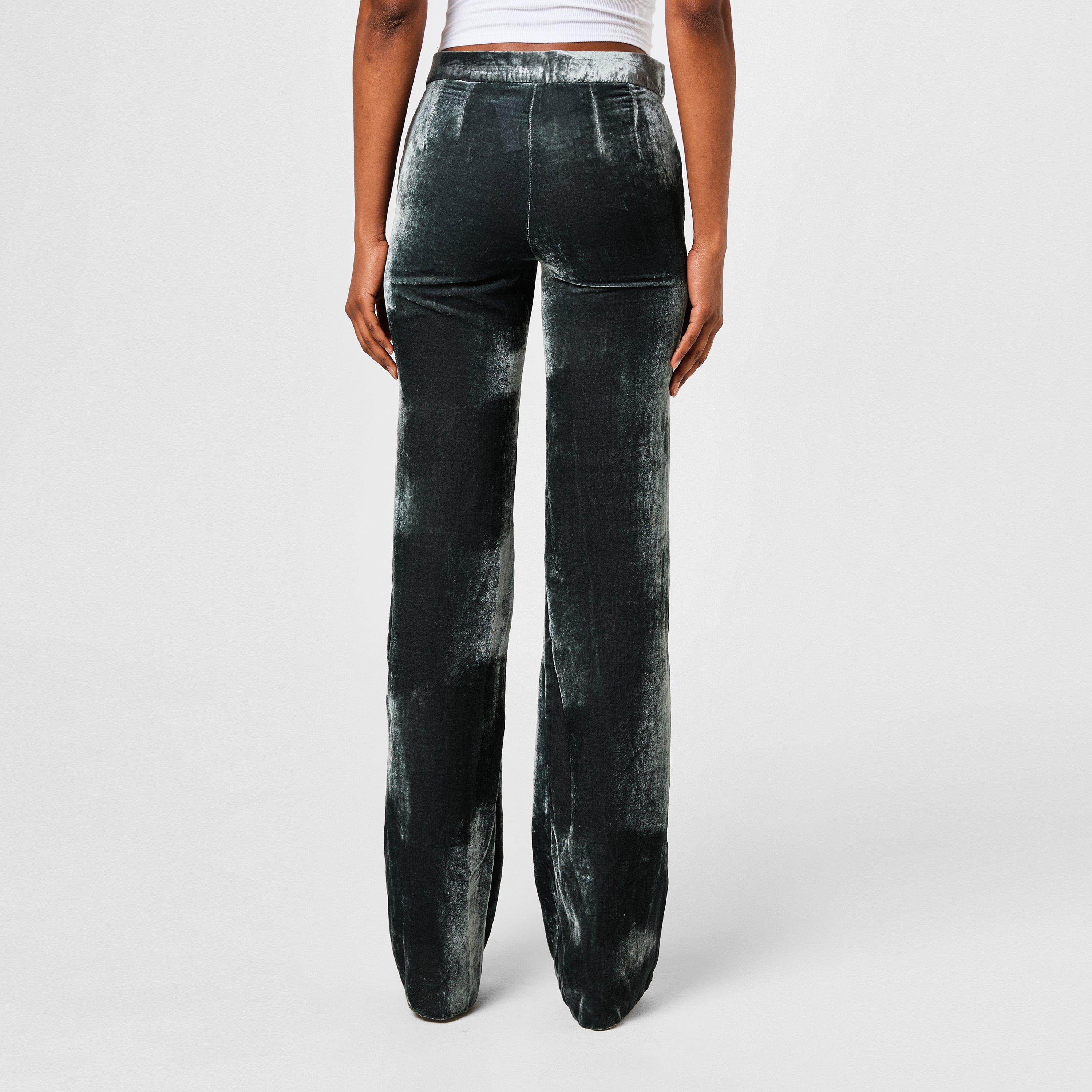 Pewter - Marella - Women's Triglia Wide Leg Trousers - 3