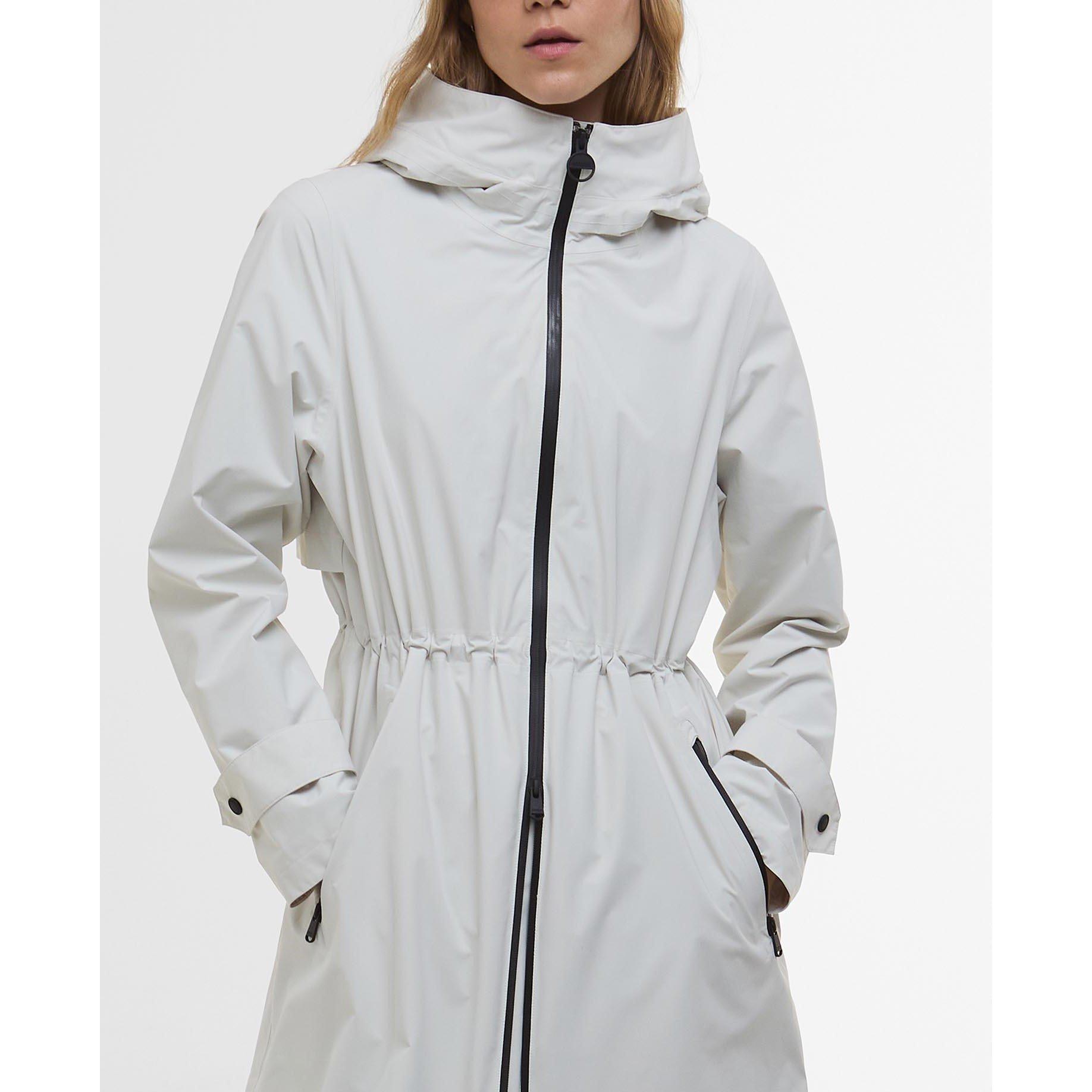 Silver Birch - Barbour International - Women's Kyra Waterproof Mid-Length Rain Anorak - 5