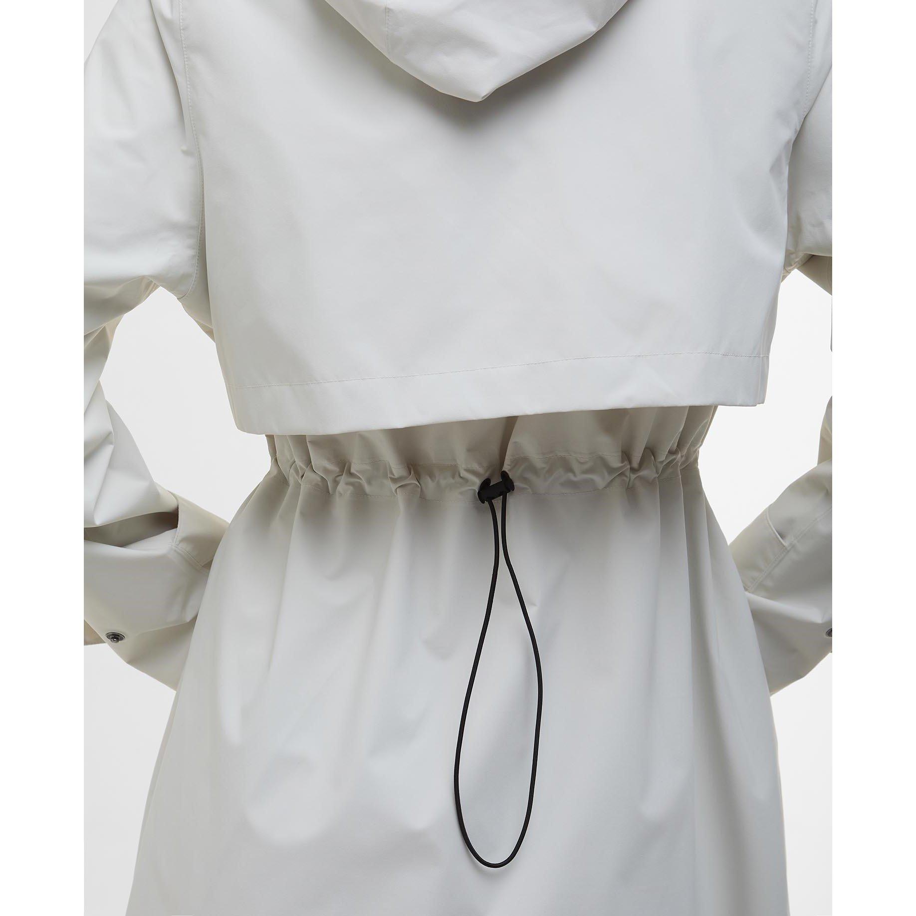 Silver Birch - Barbour International - Women's Kyra Waterproof Mid-Length Rain Anorak - 6