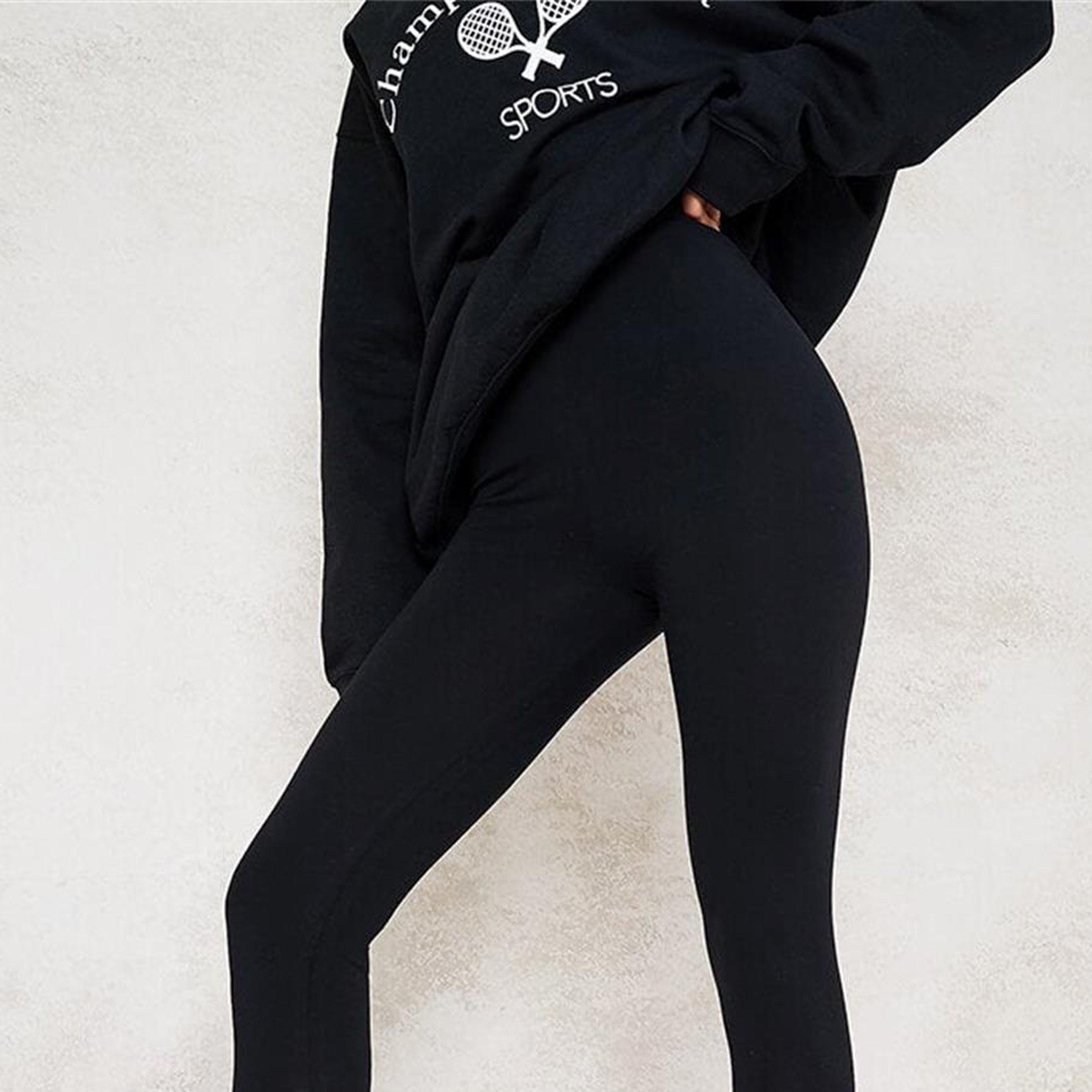 Black - I Saw It First - ISAWITFIRST Cotton Elastane Leggings - 4