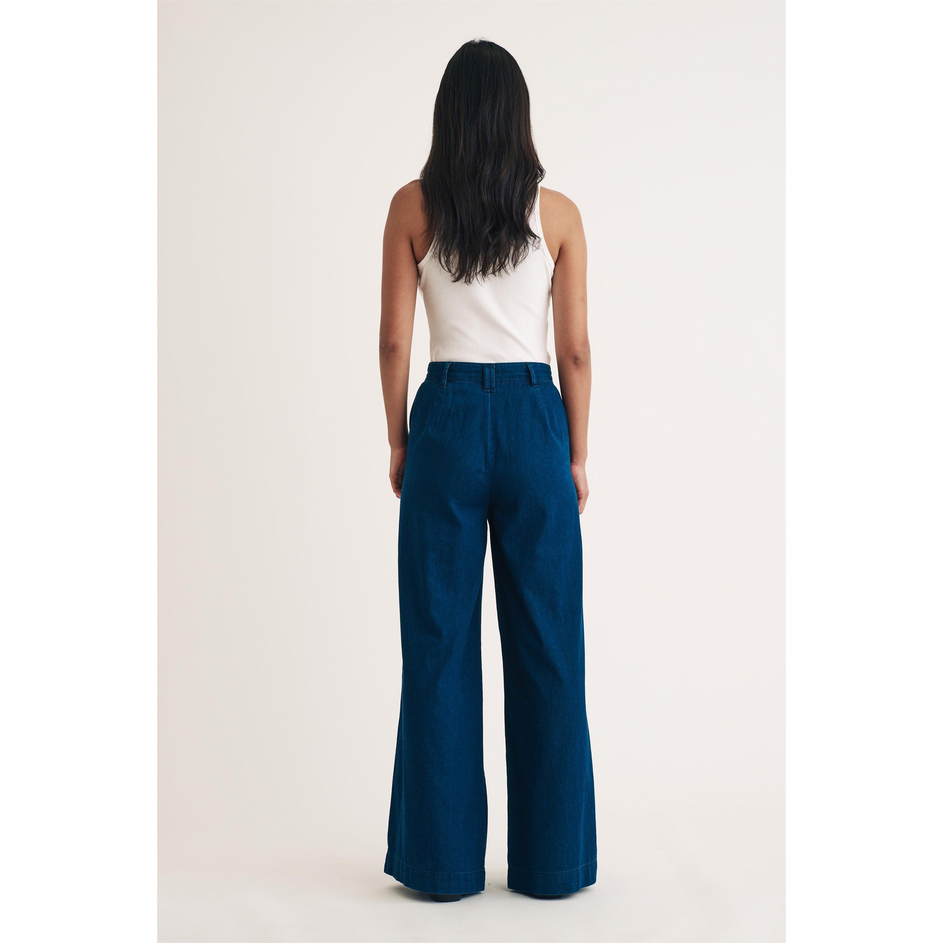 Dark Blue - Nobodys Child - Ava Wide Leg Trousers - 2