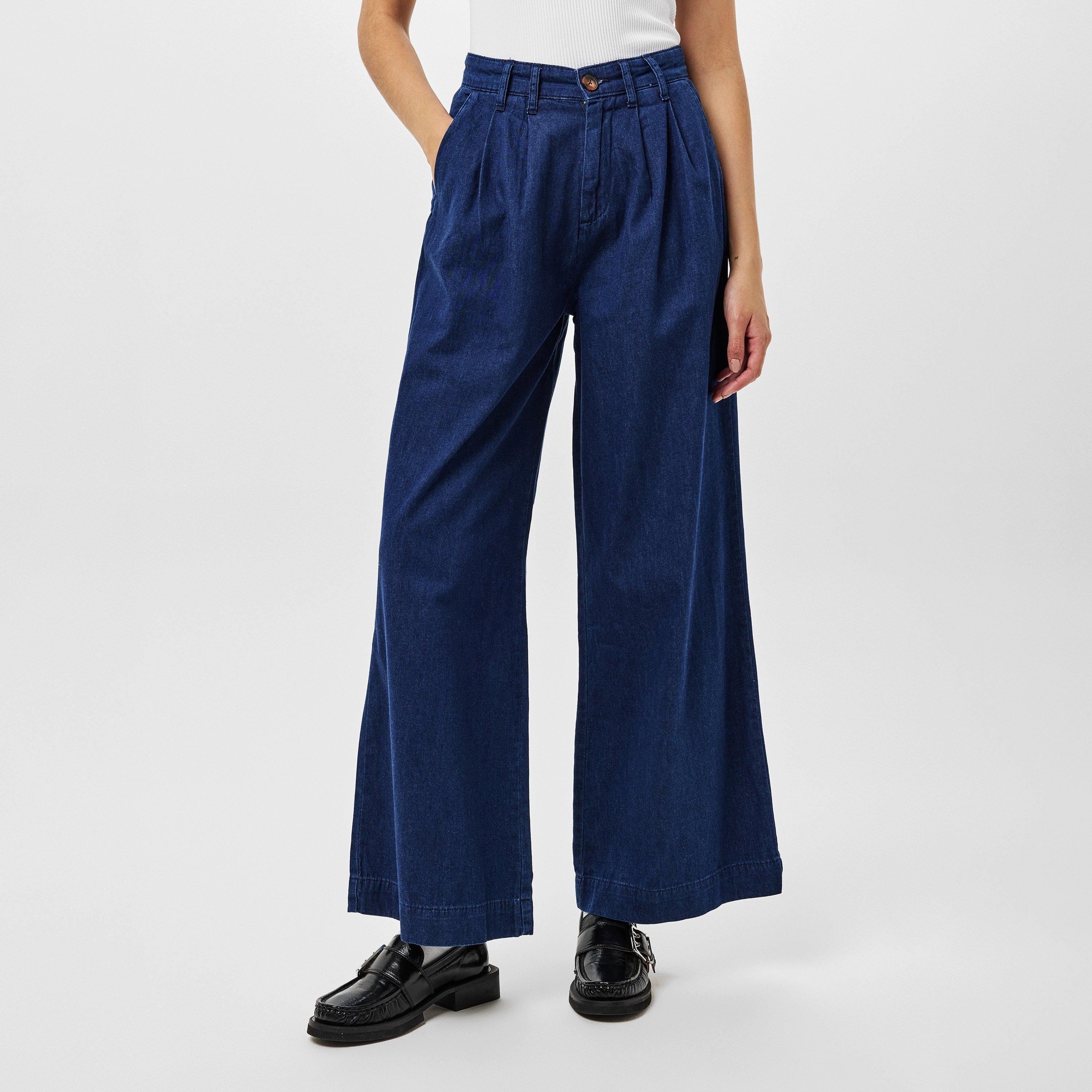 Dark Blue - Nobodys Child - Ava Wide Leg Trousers - 3