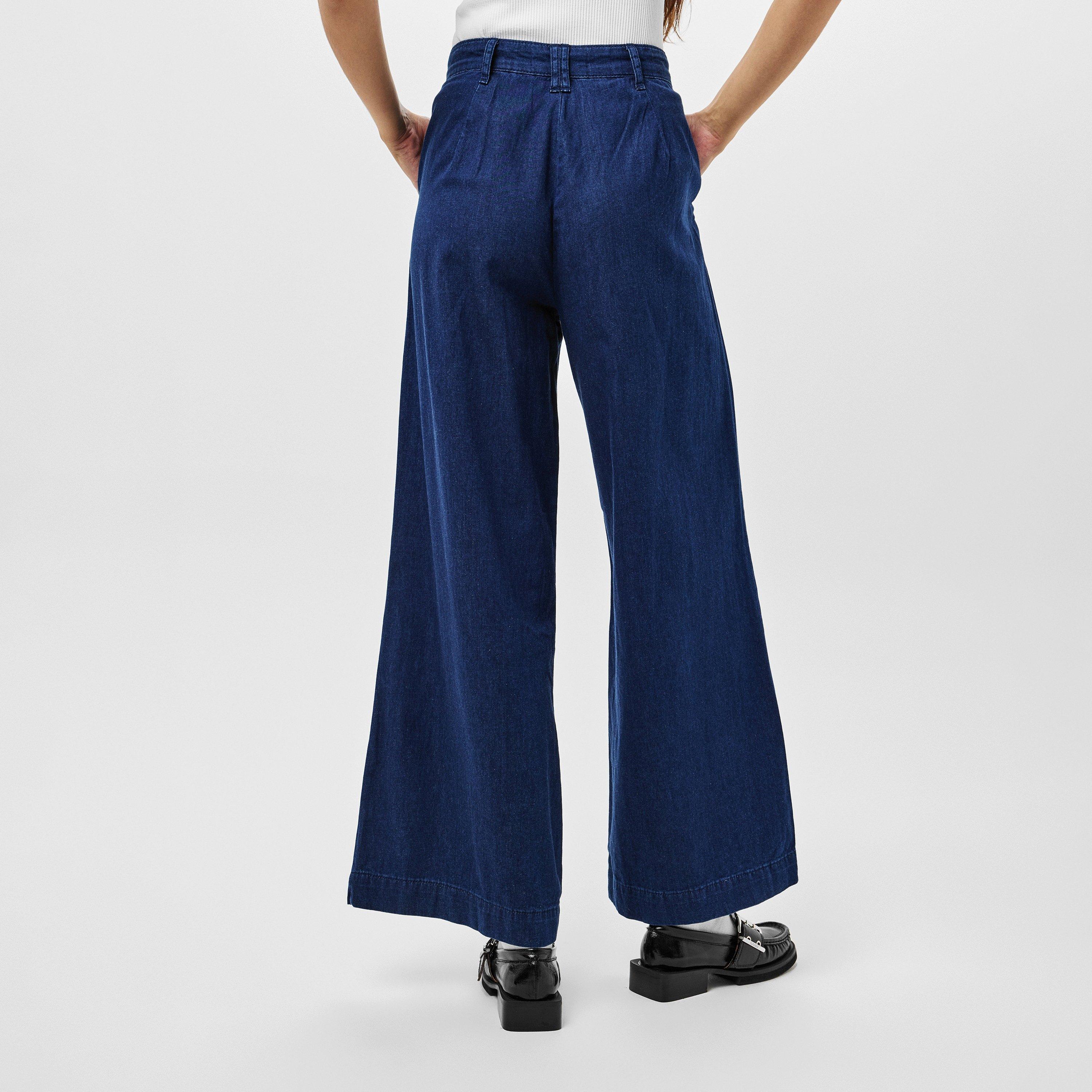 Dark Blue - Nobodys Child - Ava Wide Leg Trousers - 4