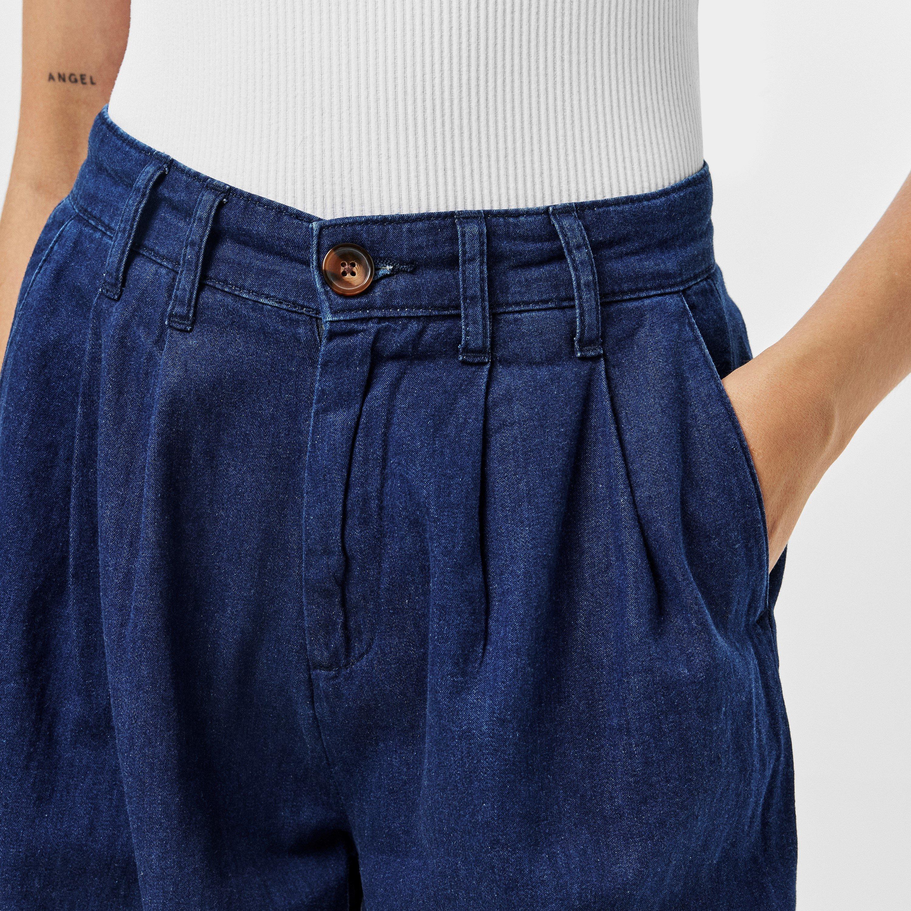 Dark Blue - Nobodys Child - Ava Wide Leg Trousers - 5