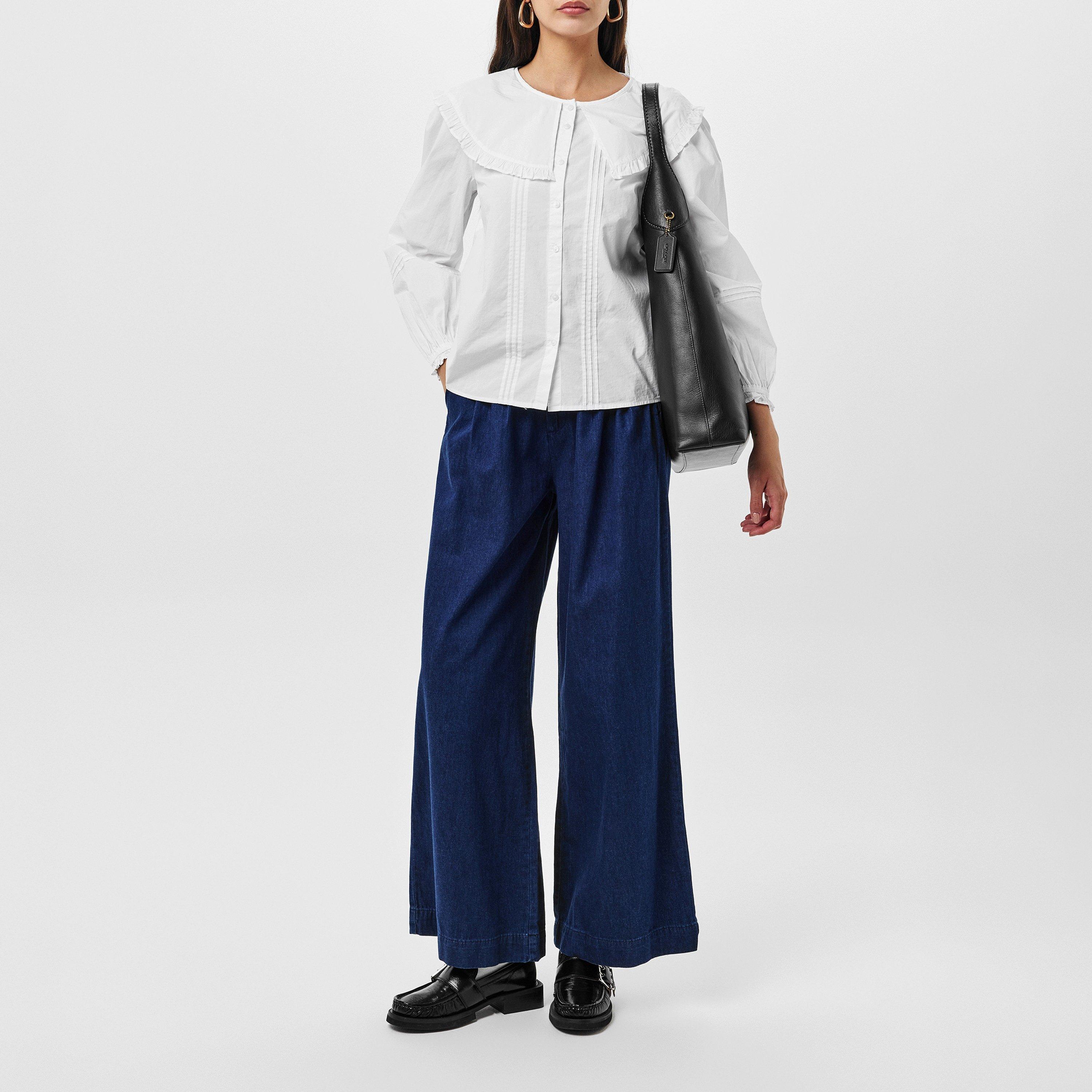 Dark Blue - Nobodys Child - Ava Wide Leg Trousers - 6