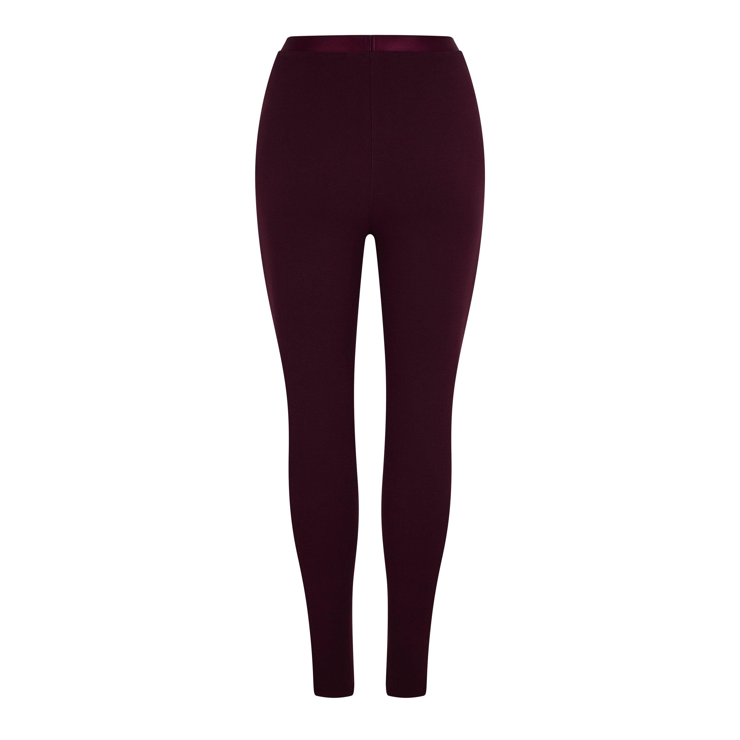 Burgundy - Lanvin - Women's High Waisted Leggings - 6