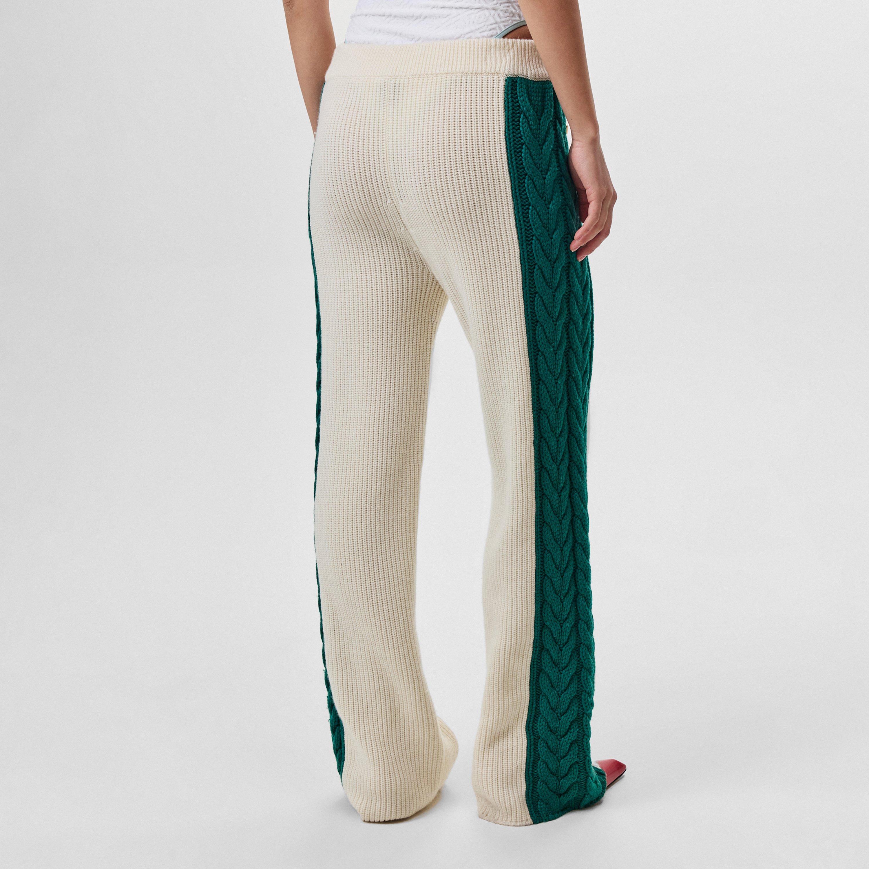 Green - Casablanca - Cable Knit Trousers - 3