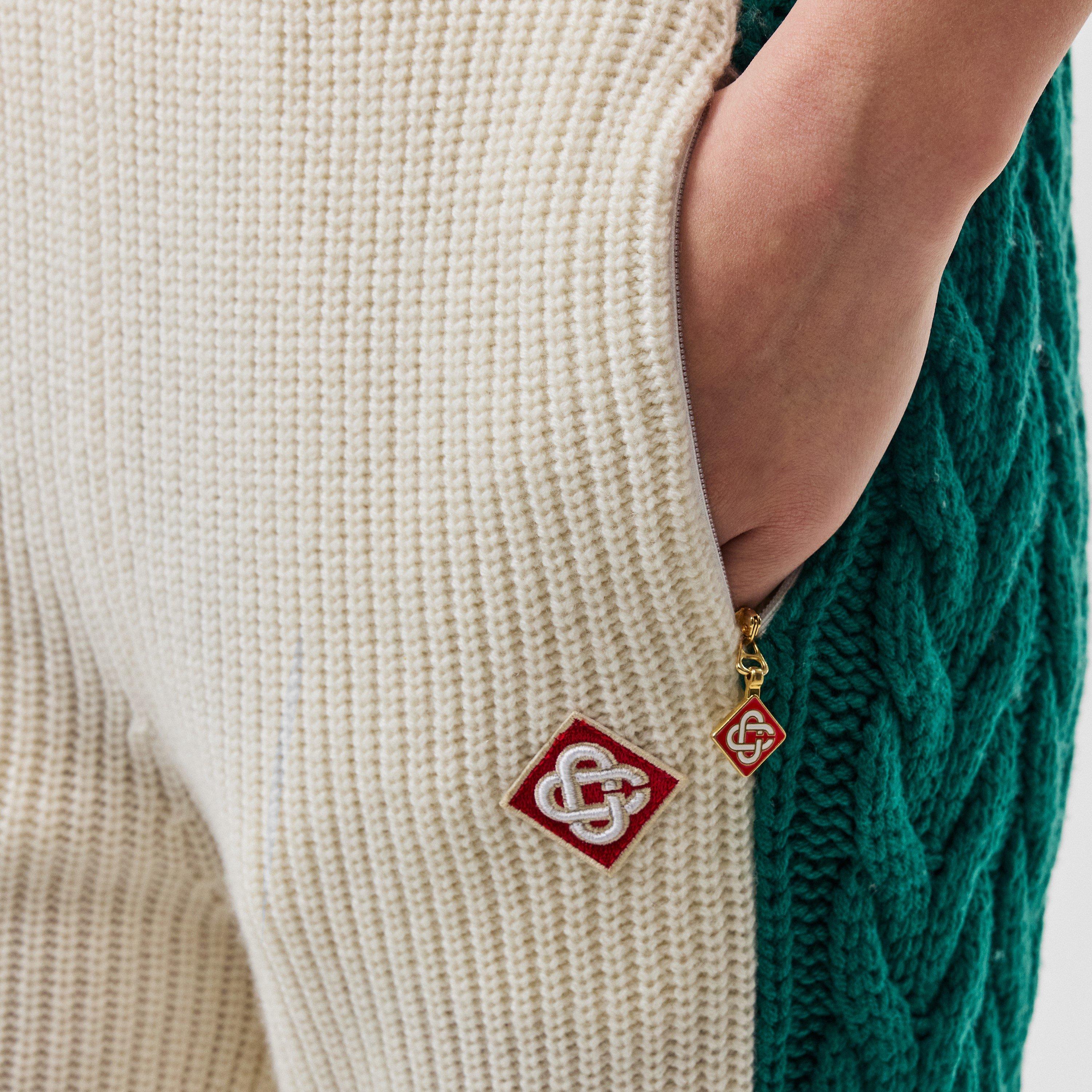 Green - Casablanca - Cable Knit Trousers - 4