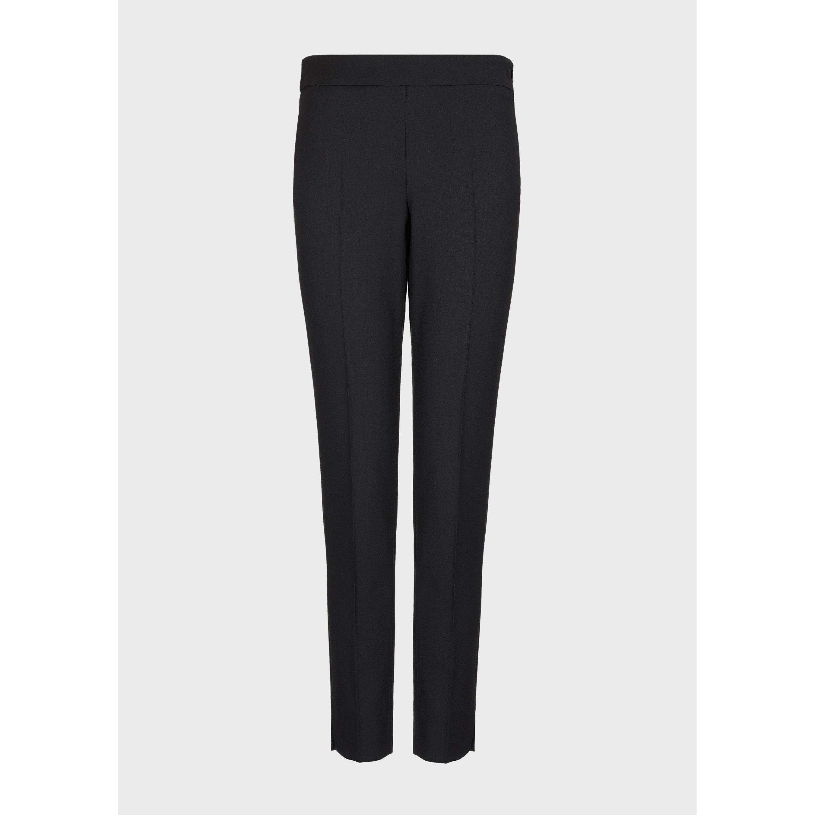 Black - Emporio Armani - Women's Slim Fit Trouser - 4