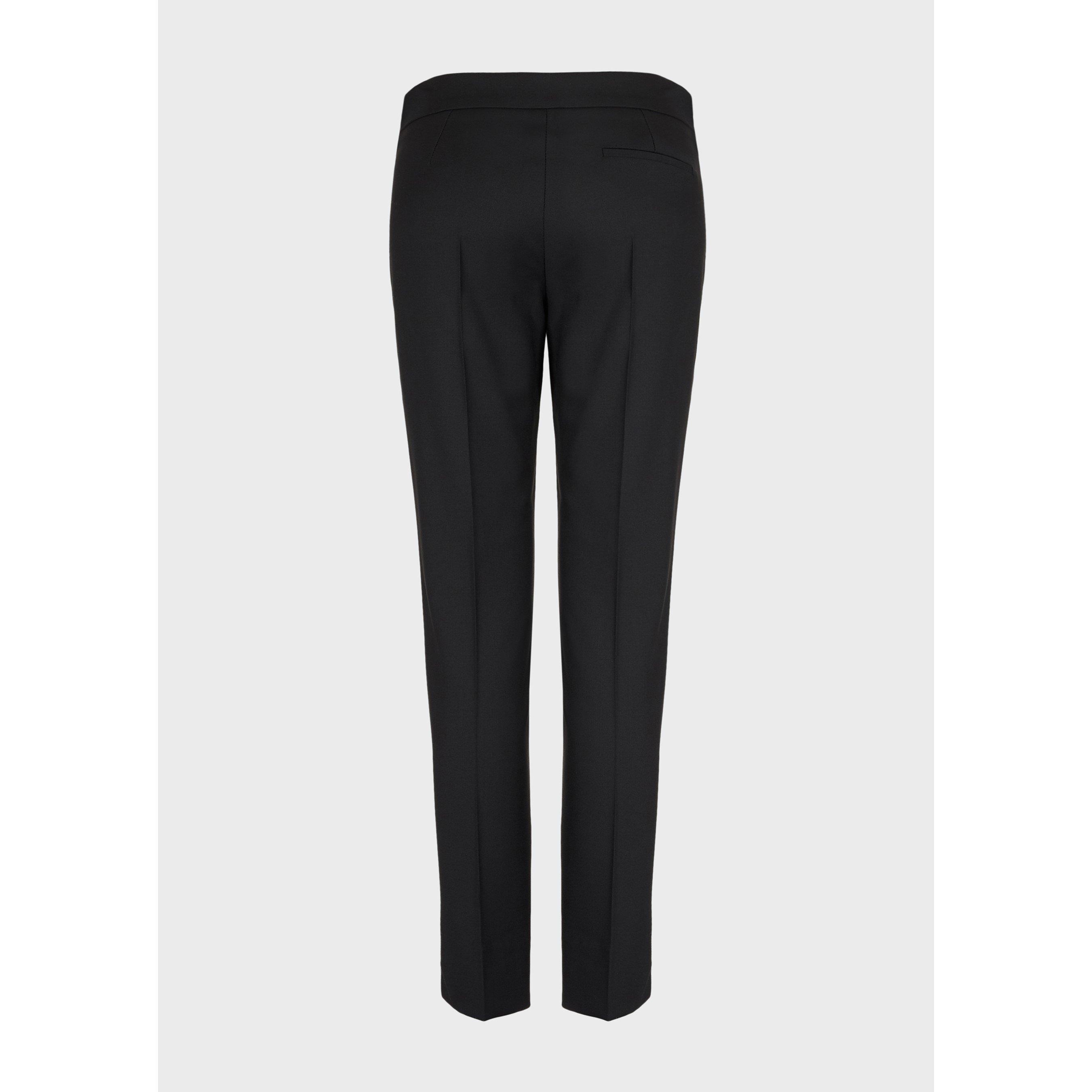 Black - Emporio Armani - Women's Slim Fit Trouser - 5