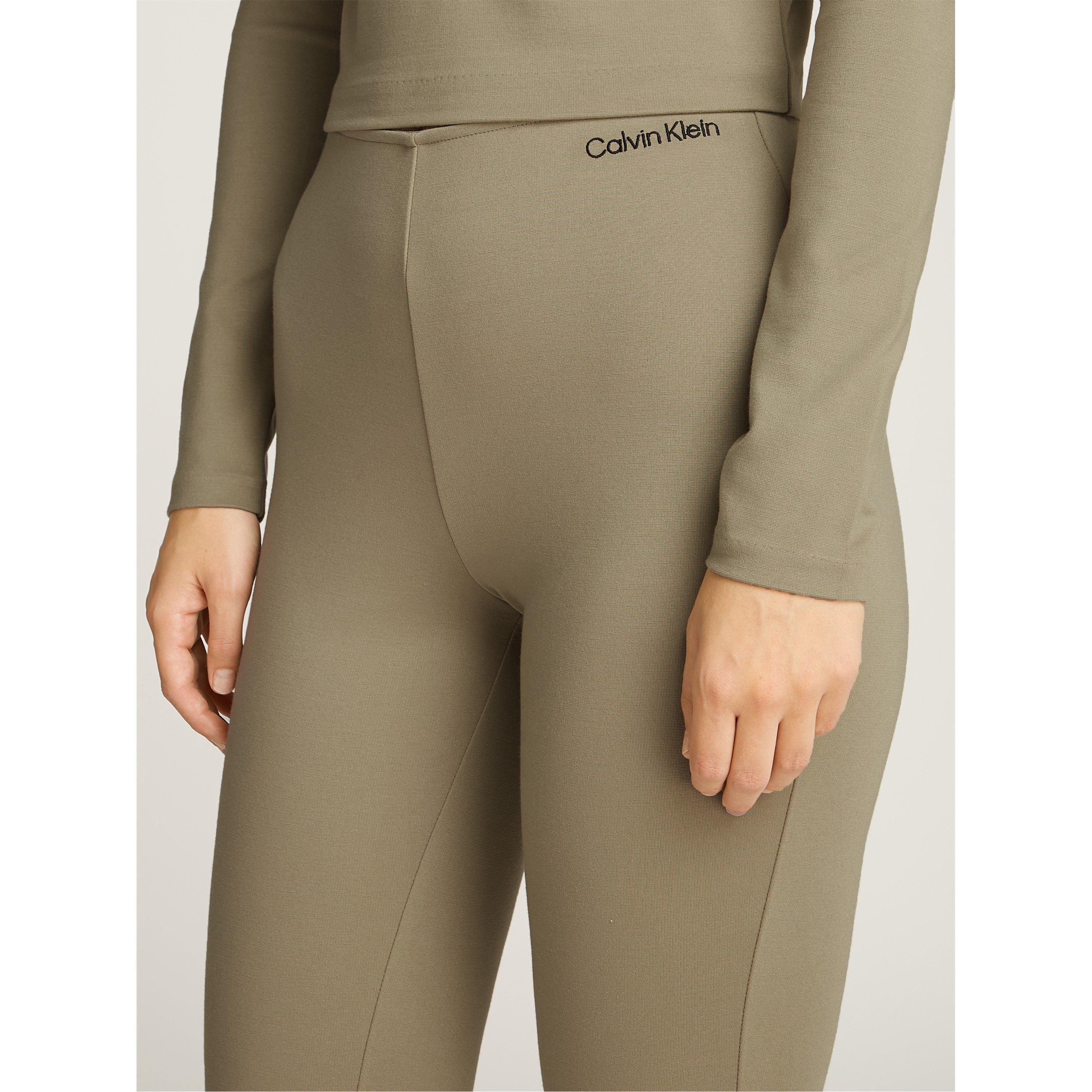 Nordic Dust - Calvin Klein Jeans - Women's Milano Logo Elastic Stretch Leggings - 4