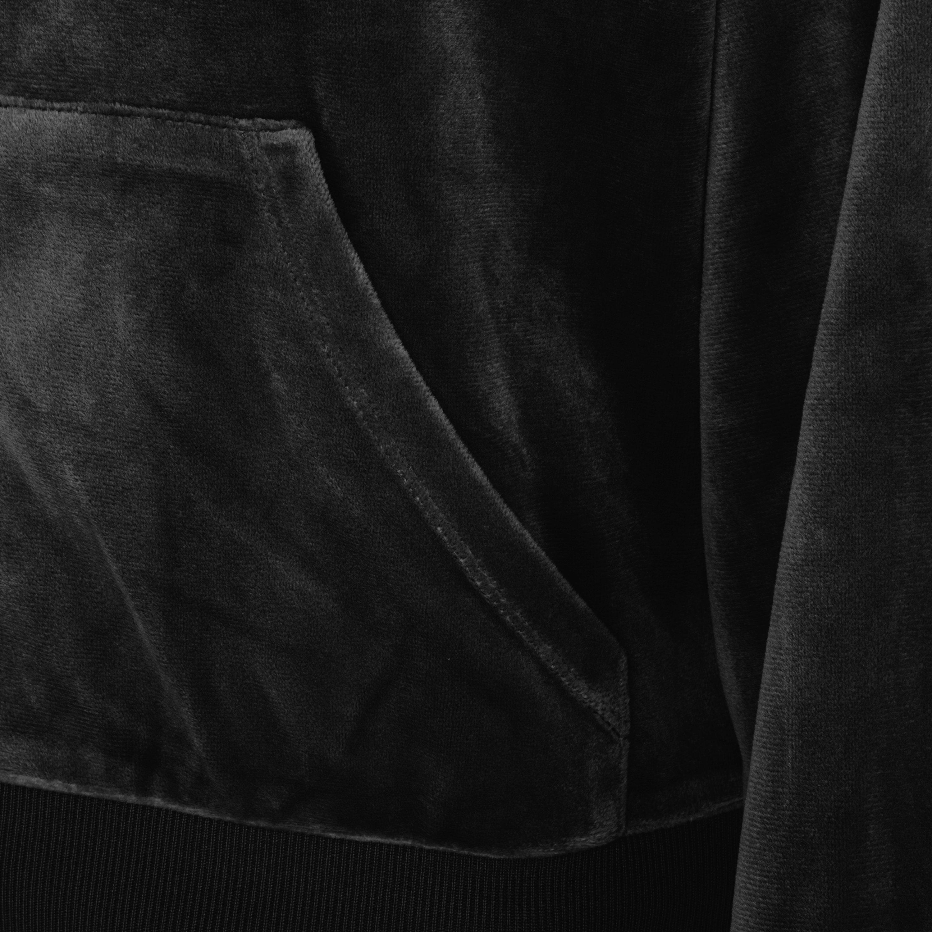 Zwart - Miso - Velour Tracksuit Set - 4