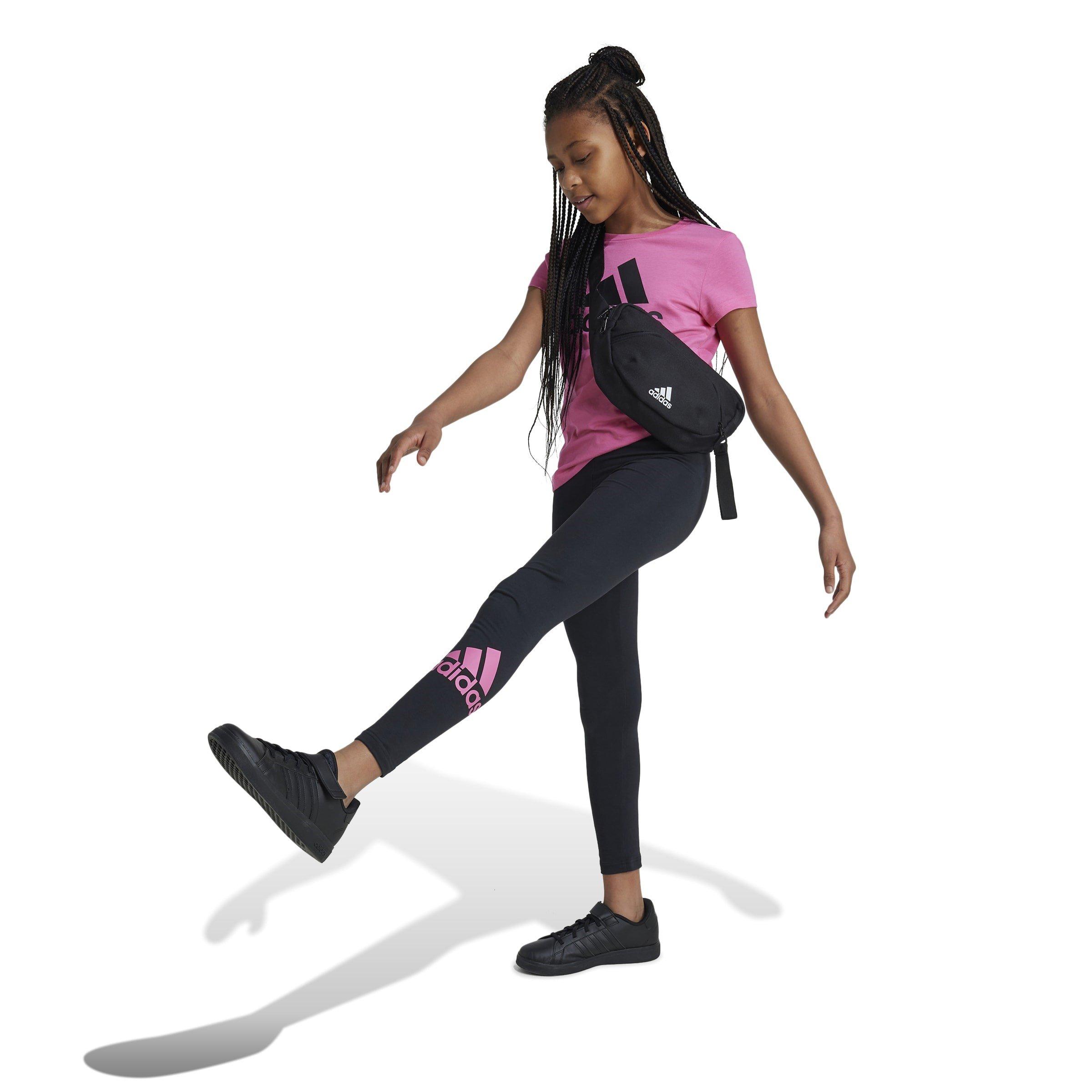 Blk/Pul.Magenta - adidas - Essentials Logo Leggings Juniors - 4