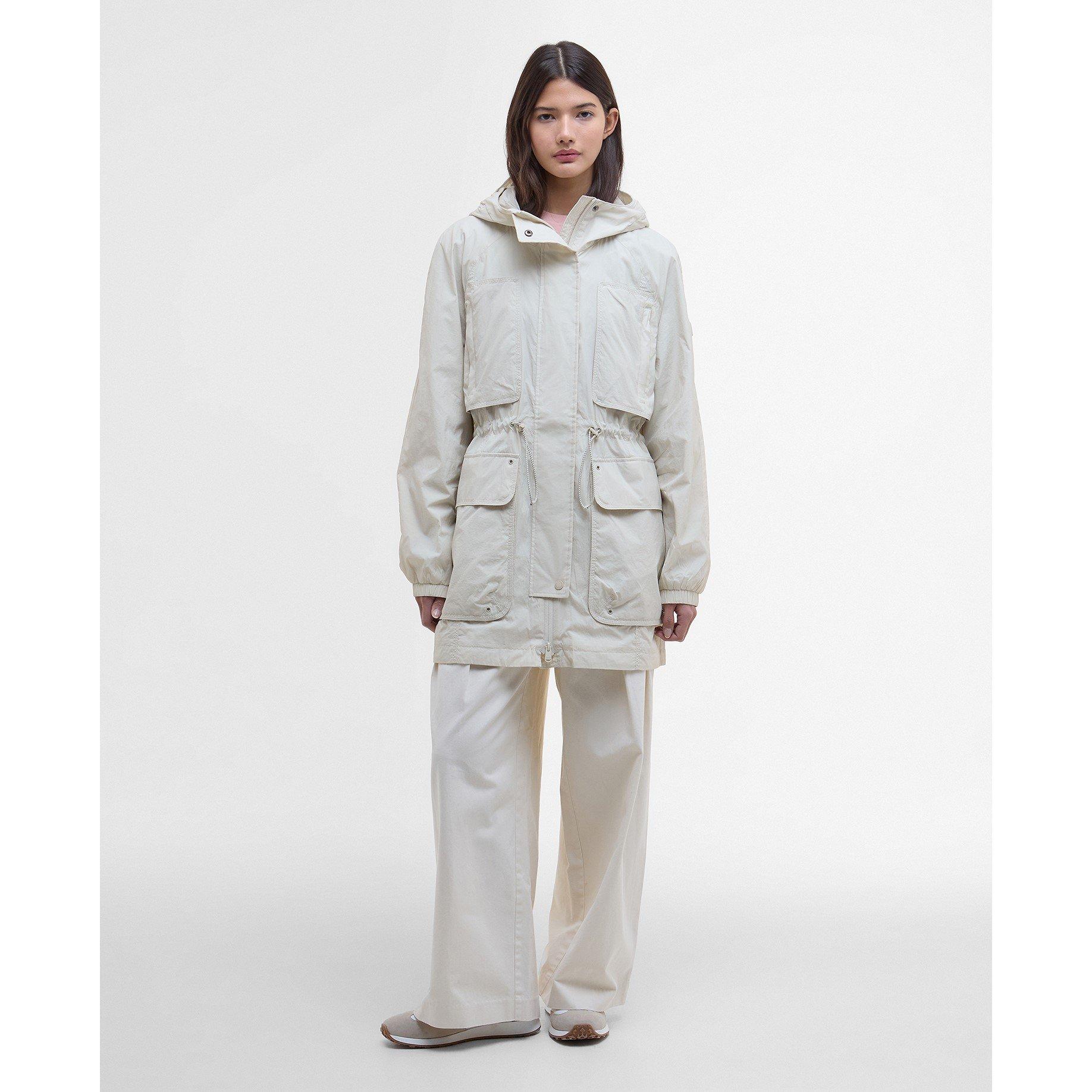 Silver Birch - Barbour International - Women's Misha Hooded Long Sleeve Rain Anorak - 3