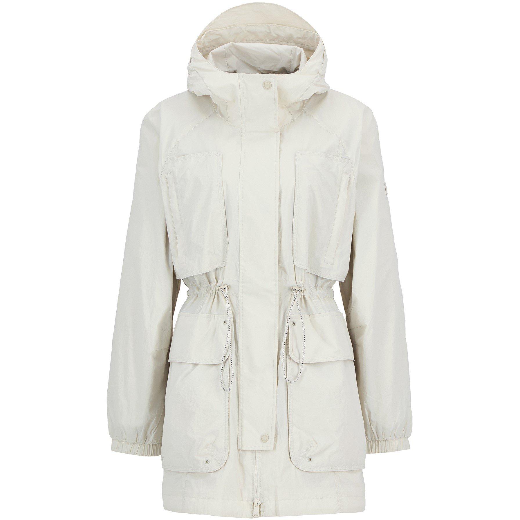 Silver Birch - Barbour International - Women's Misha Hooded Long Sleeve Rain Anorak - 9