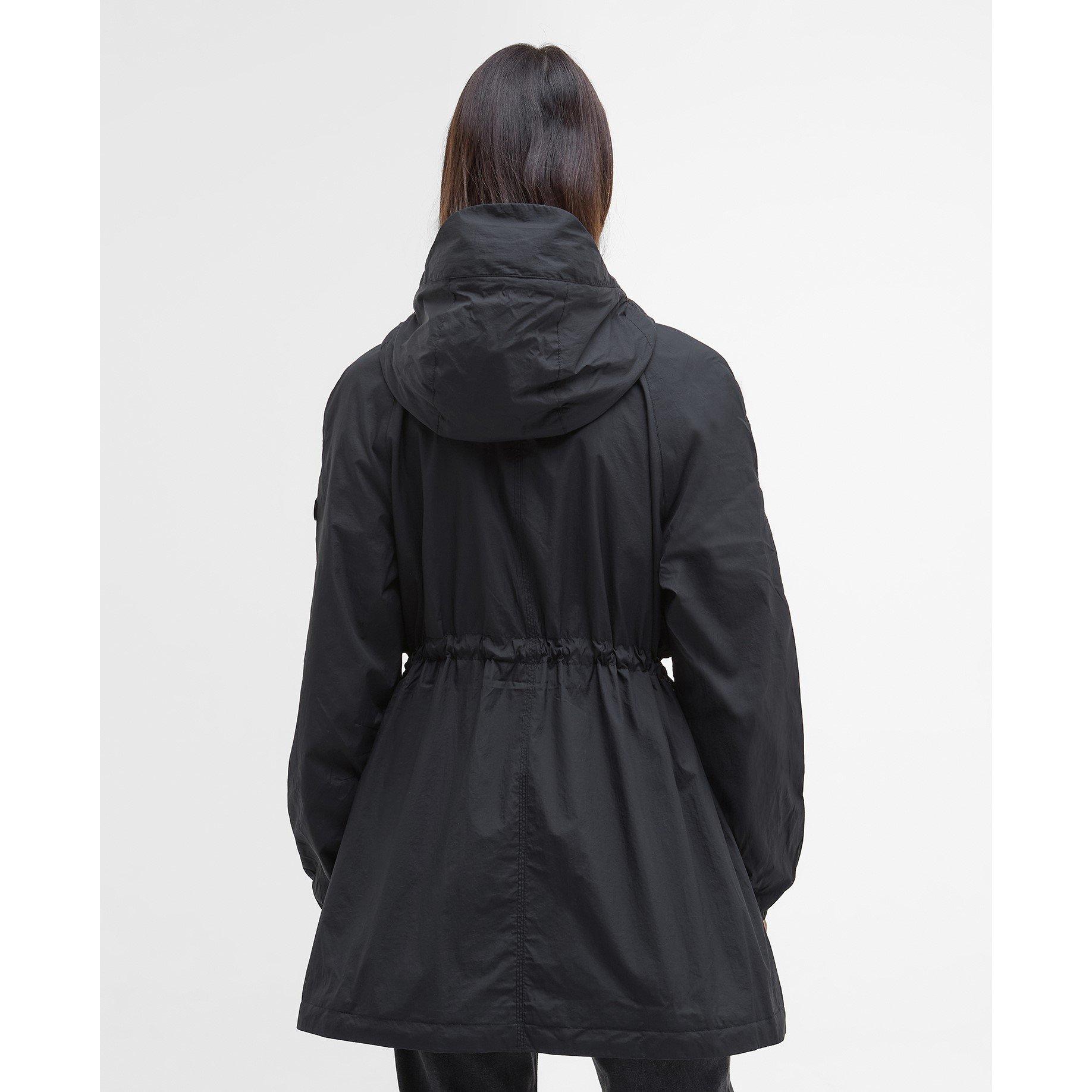 Black - Barbour International - Women's Misha Hooded Long Sleeve Rain Anorak - 2