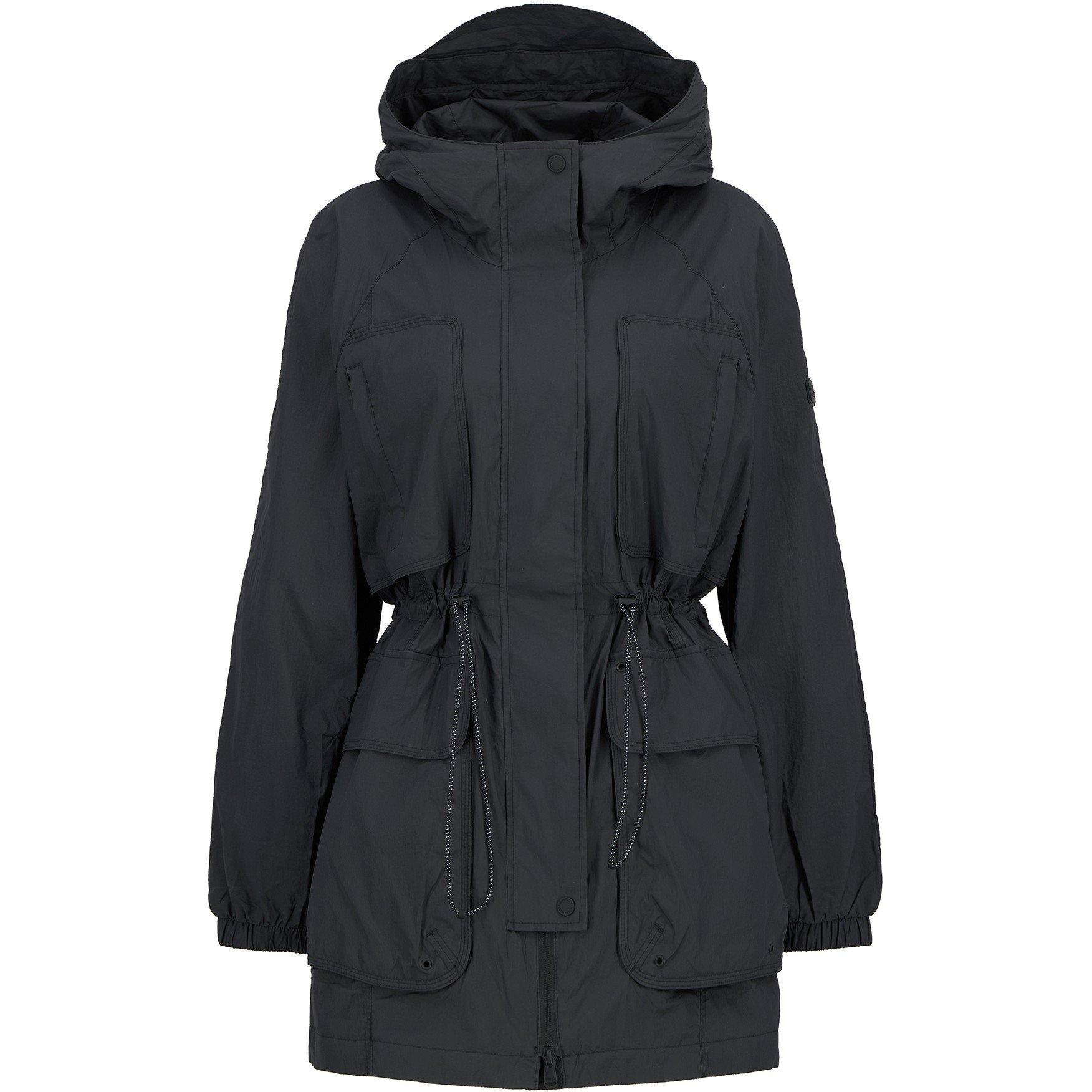 Black - Barbour International - Women's Misha Hooded Long Sleeve Rain Anorak - 9