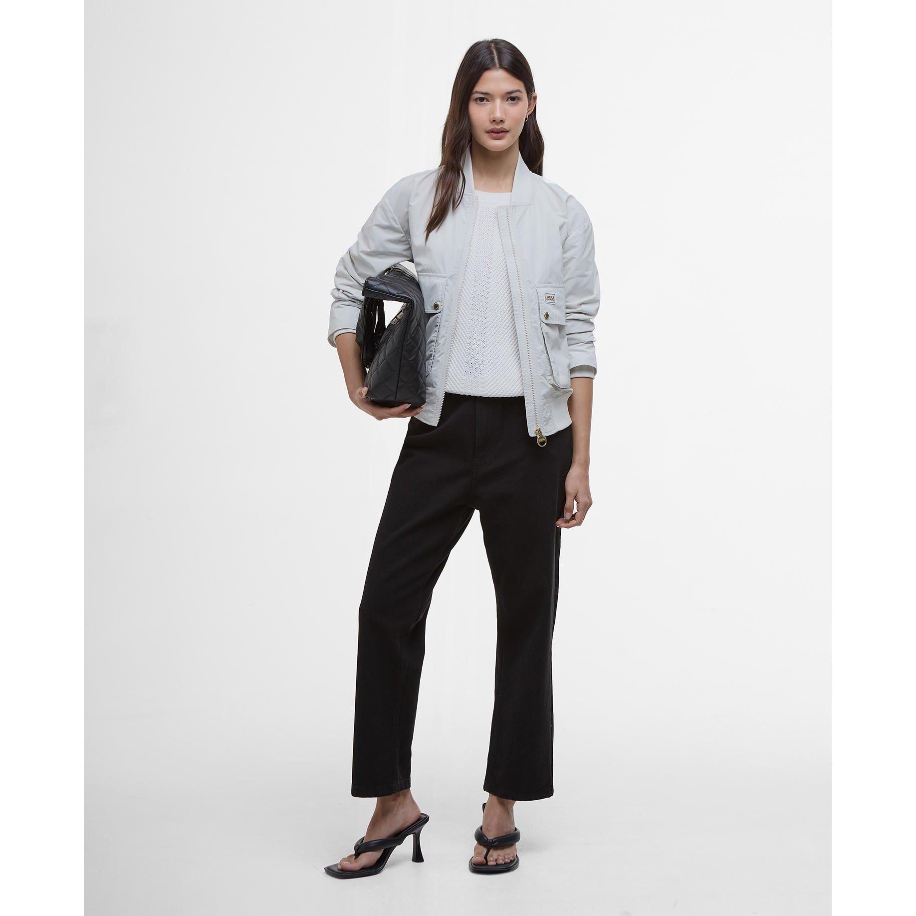 Silver Birch - Barbour International - Women's Priya Showerproof Hooded Long Sleeve Rain Anorak - 3