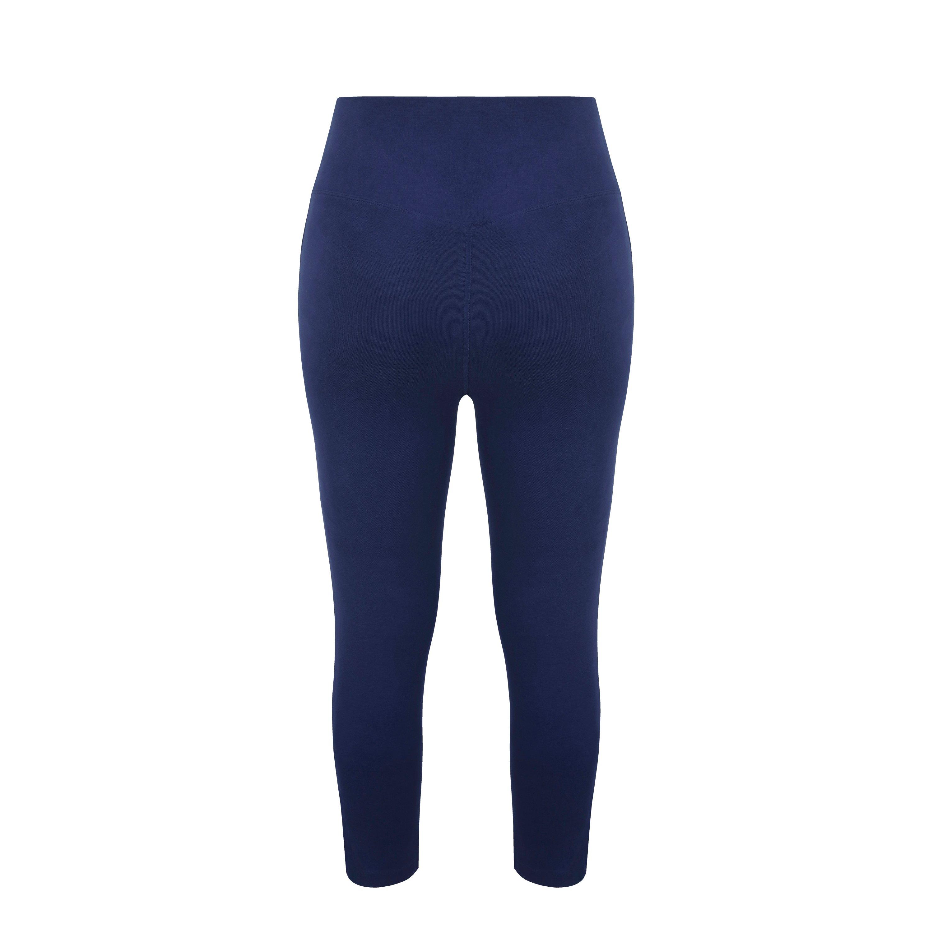Navy - Miso - Womens Capri Leggings - 2