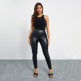 I Saw It First ISAWITFIRST Faux Leather Pocket Leggings