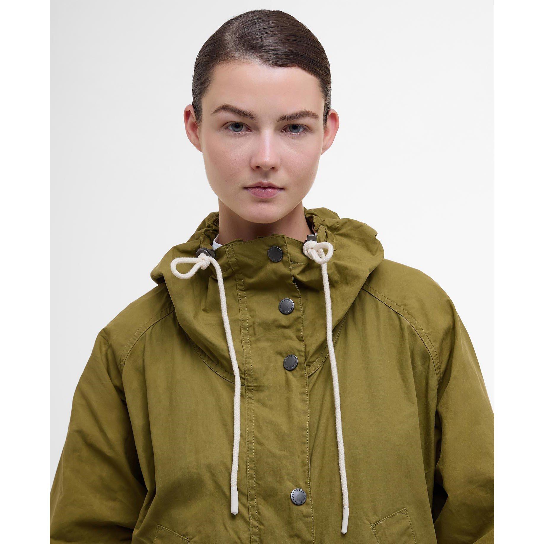 Seaweed Sal - Barbour - Women's Pattie Waterproof Hooded Long Sleeve Rain Anorak - 4