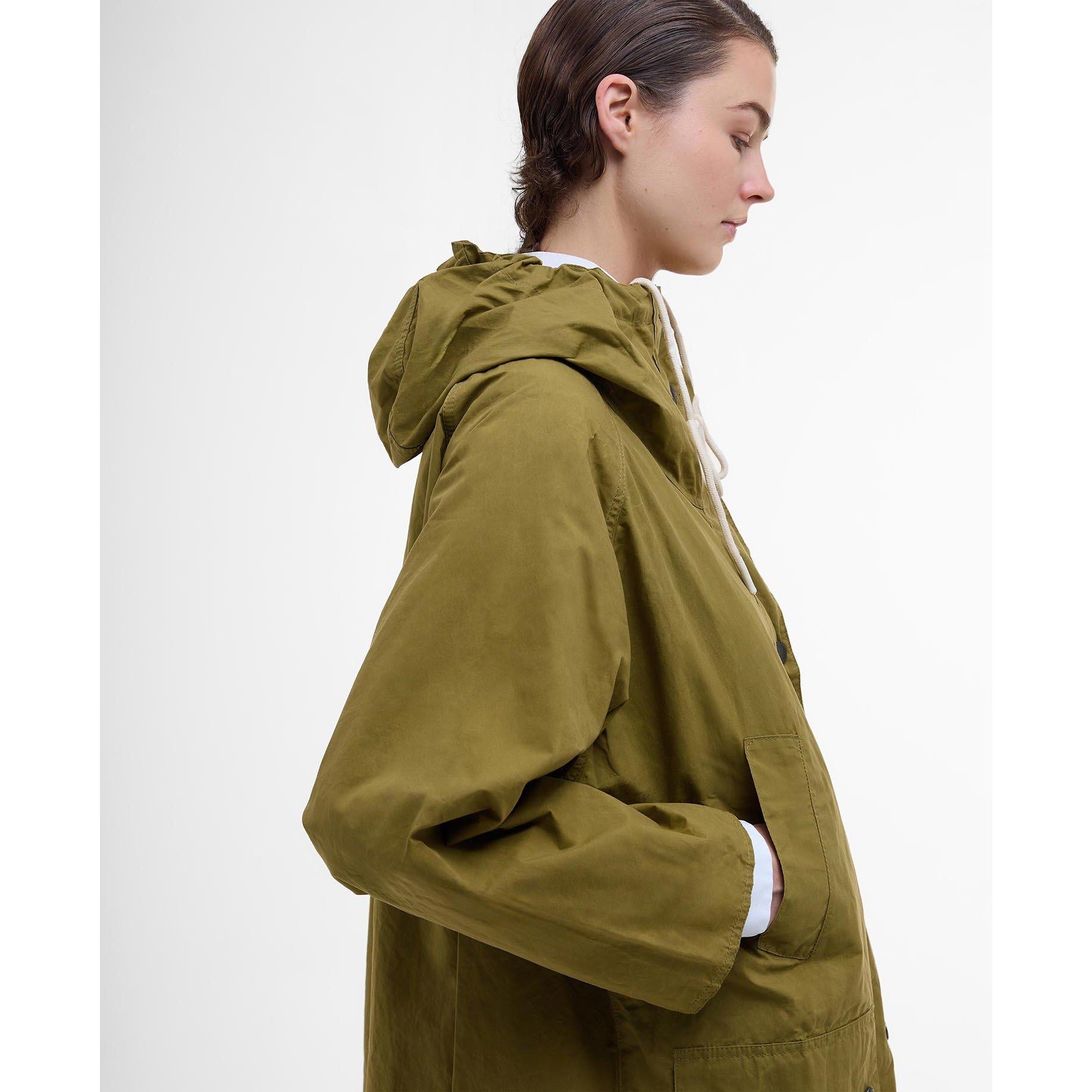 Seaweed Sal - Barbour - Women's Pattie Waterproof Hooded Long Sleeve Rain Anorak - 5