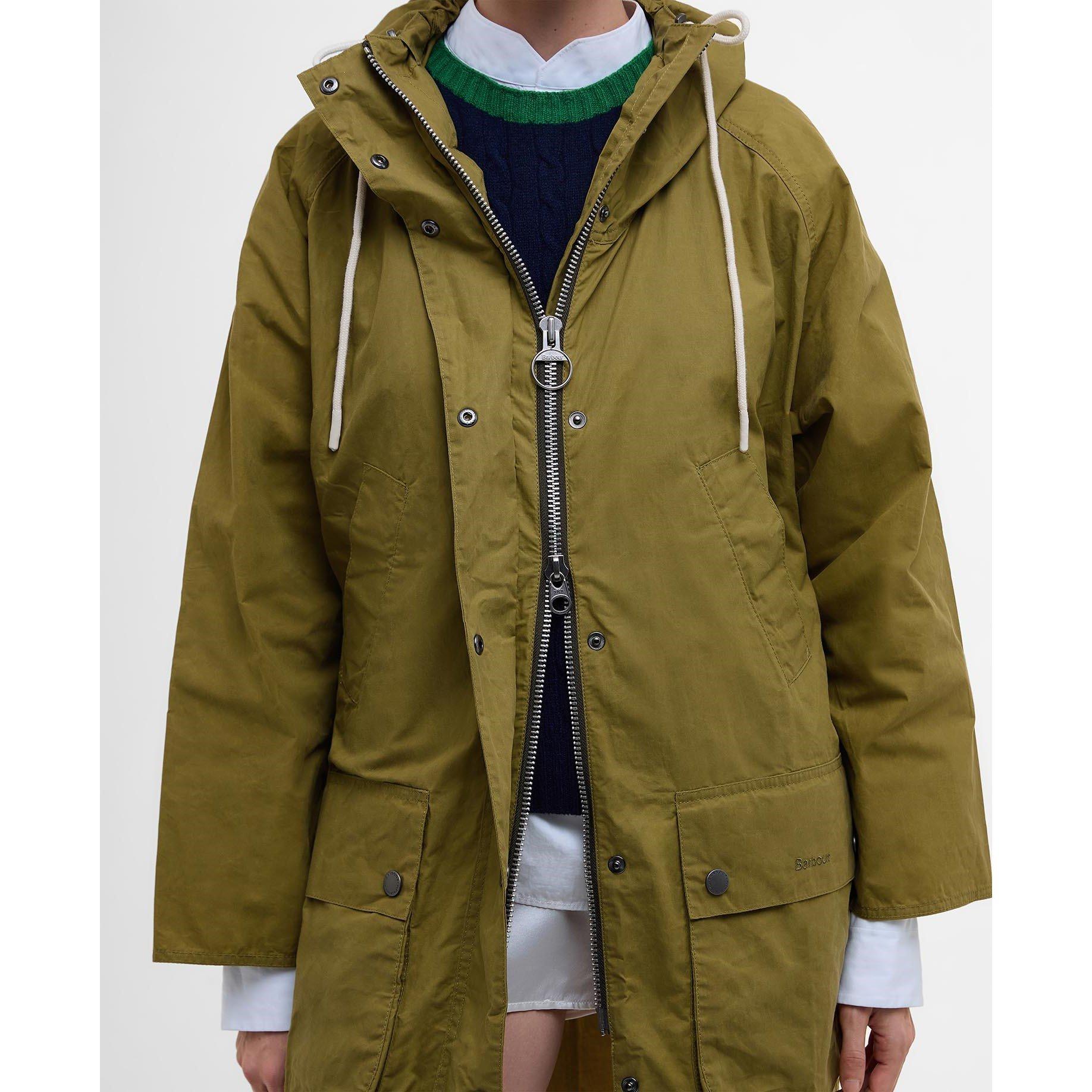 Seaweed Sal - Barbour - Women's Pattie Waterproof Hooded Long Sleeve Rain Anorak - 6