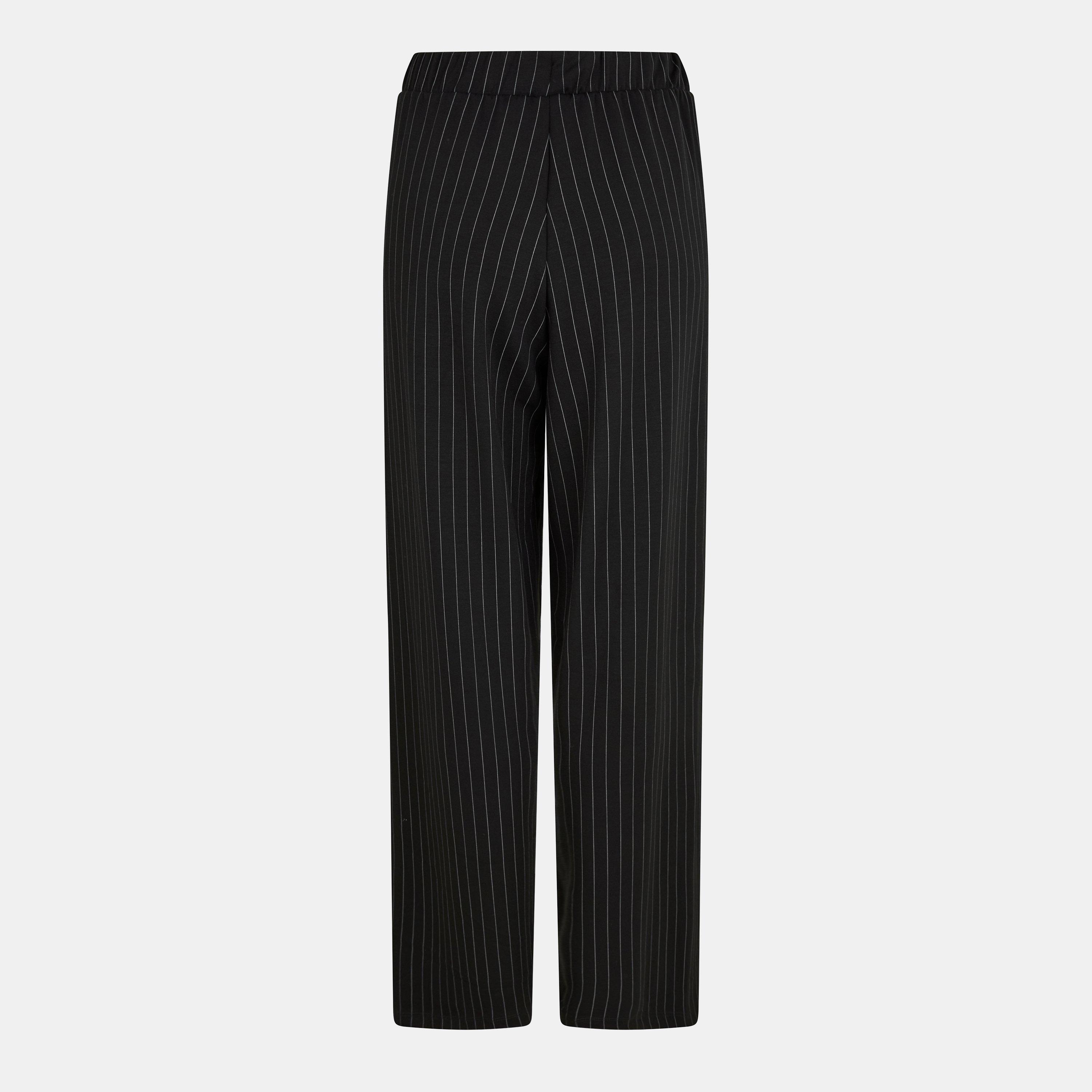 Black/White - French Connection - Women's Regina Wide Leg Trousers - 2