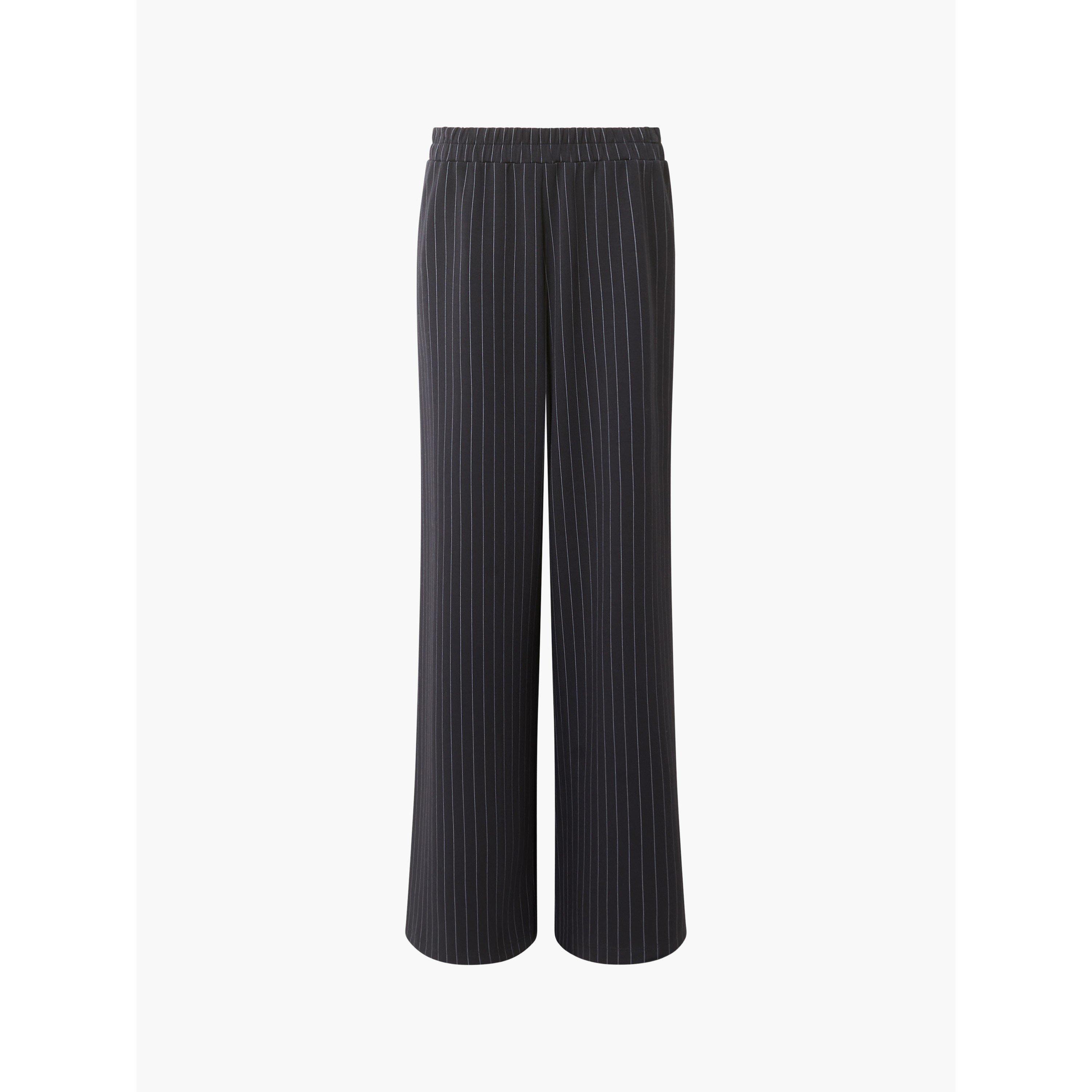Black/White - French Connection - Women's Regina Wide Leg Trousers - 4