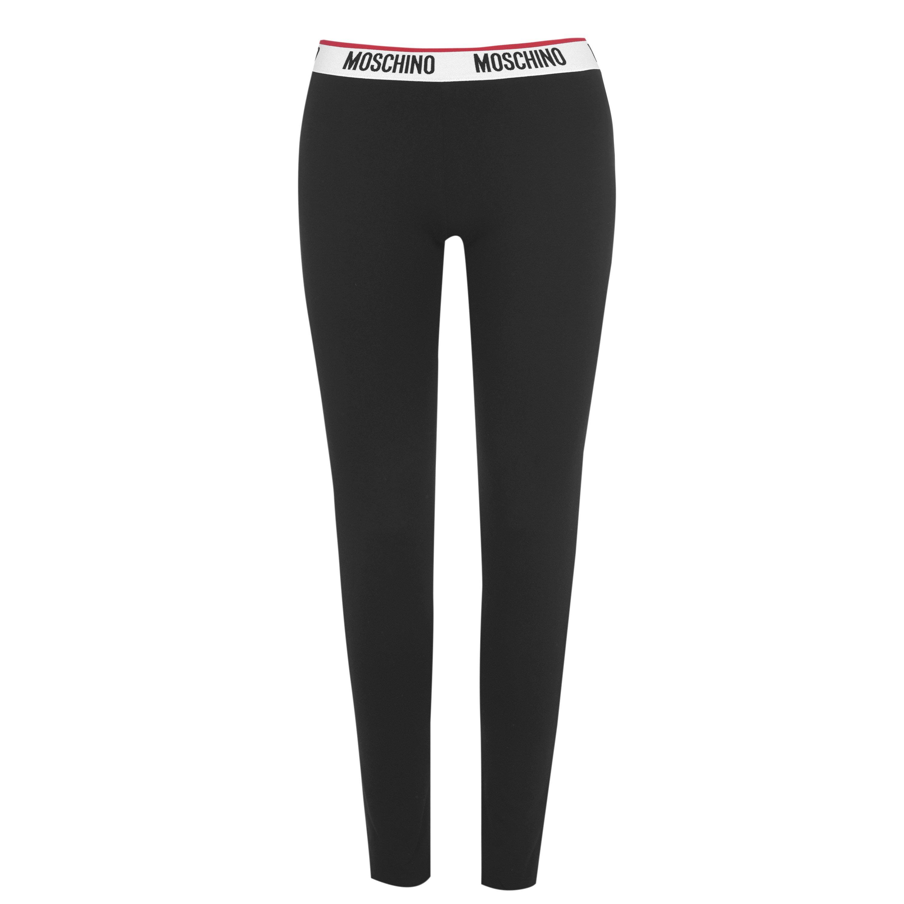 Black 0555 - Moschino - Tape Leggings - 1