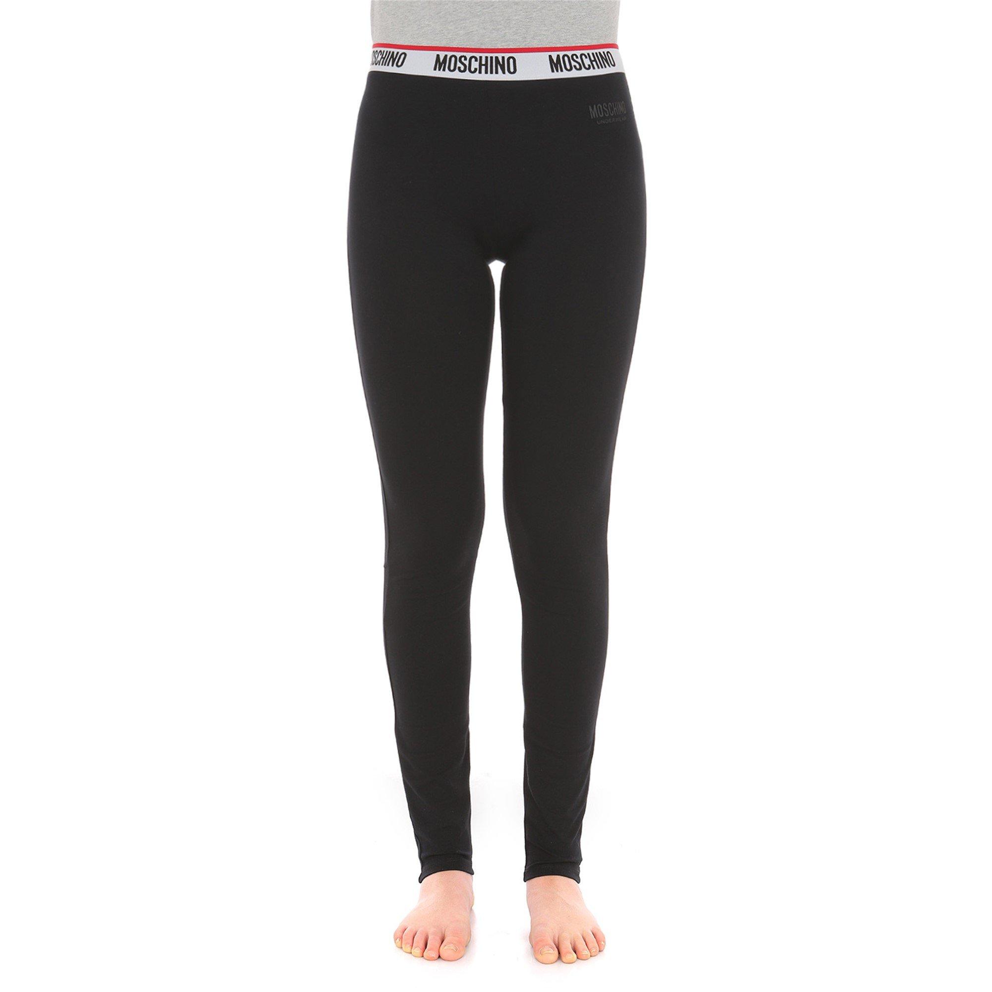 Black 0555 - Moschino - Tape Leggings - 2