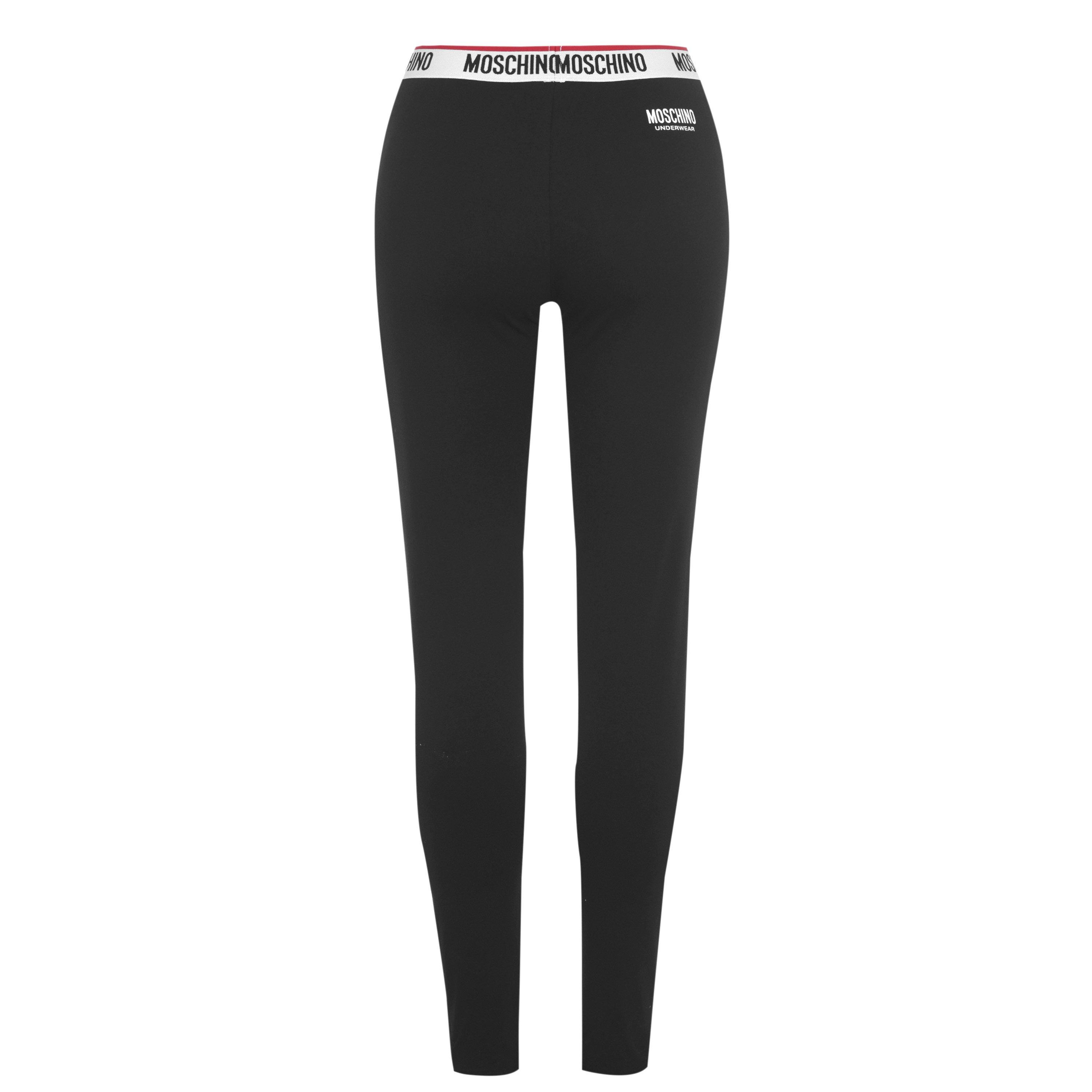 Black 0555 - Moschino - Tape Leggings - 7