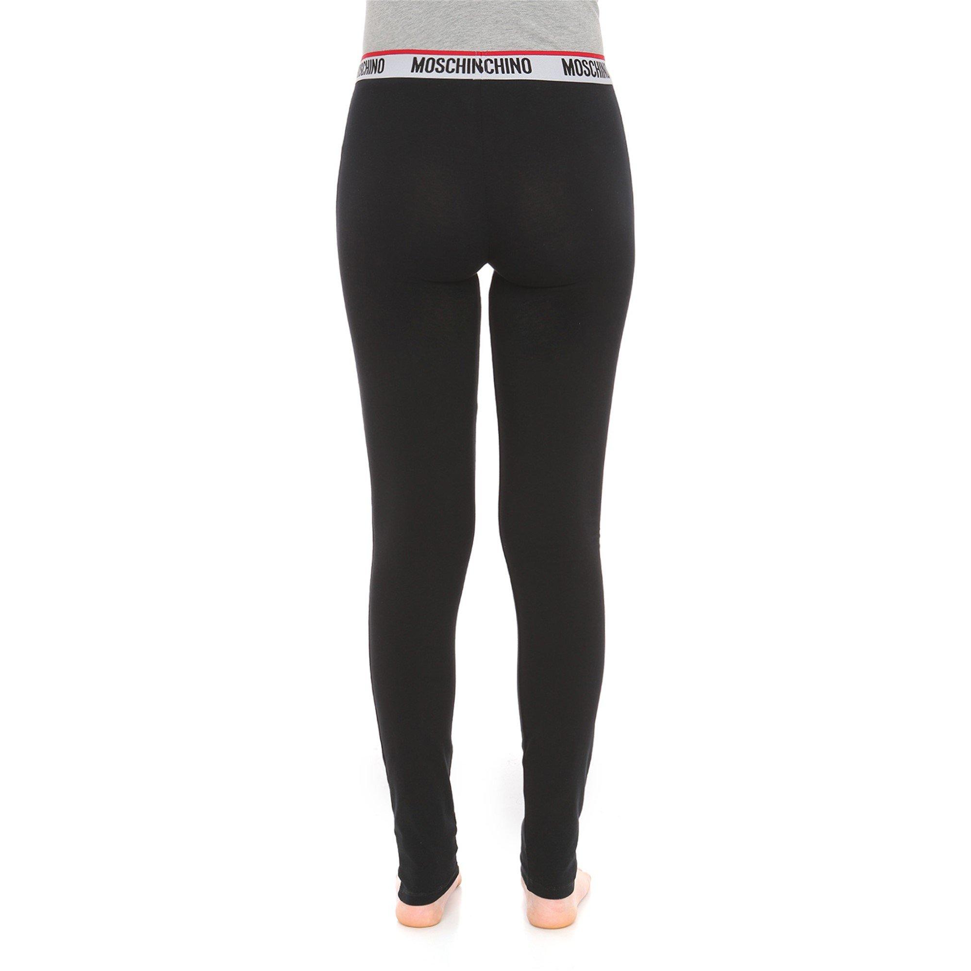 Black 0555 - Moschino - Tape Leggings - 3