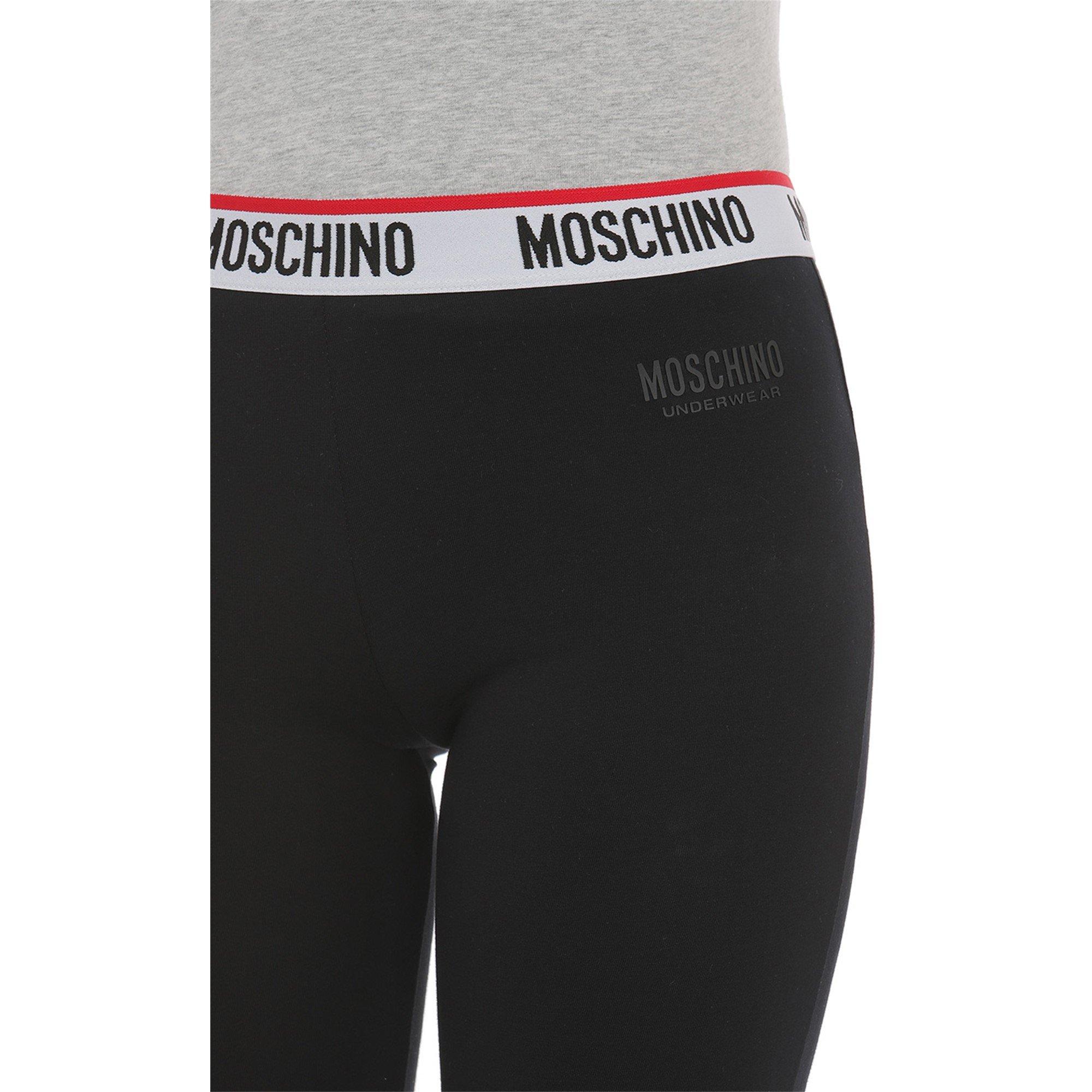 Black 0555 - Moschino - Tape Leggings - 4