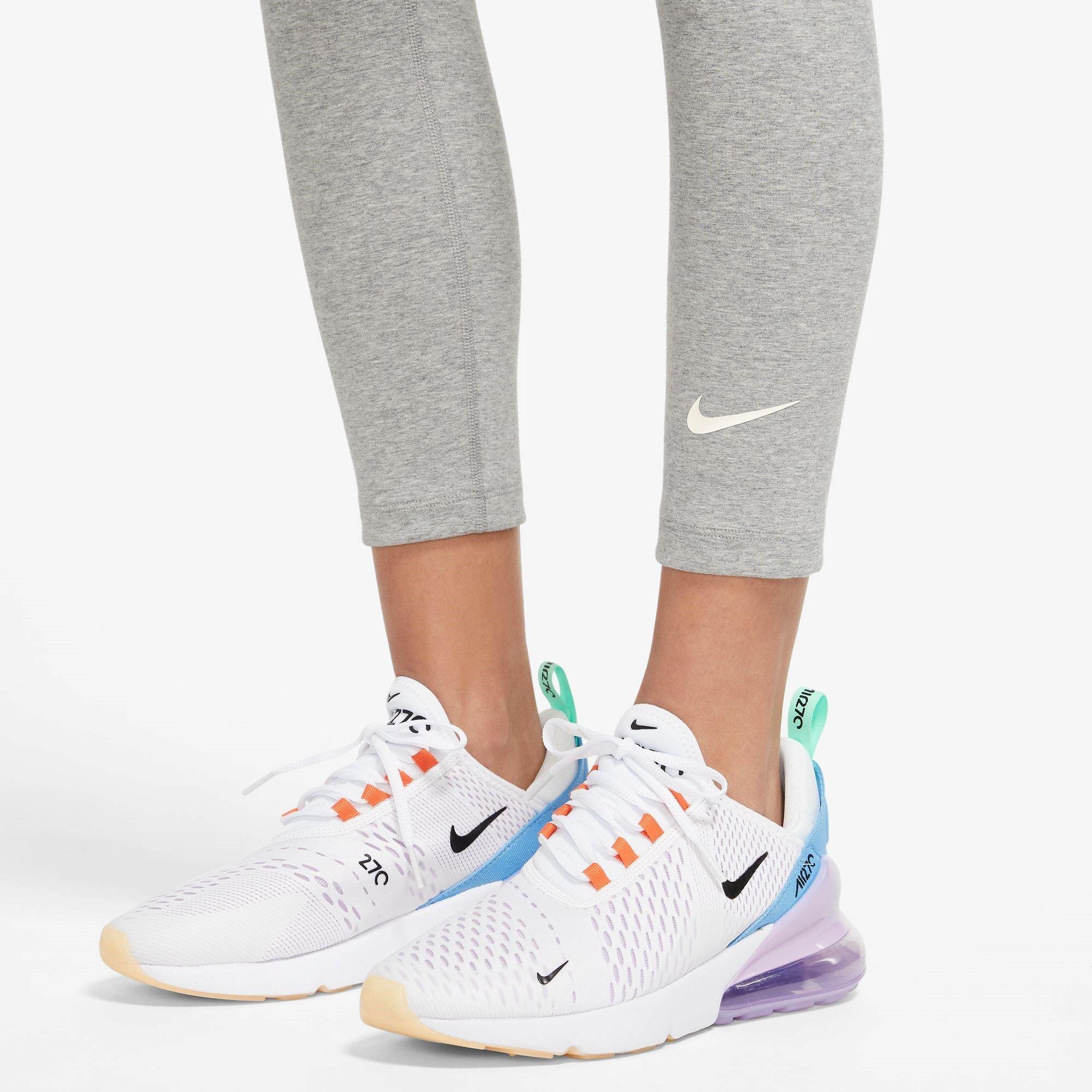 Grey Heat/Sail - Nike - Sportswear Classics Womens 7/8 Leggings - 3