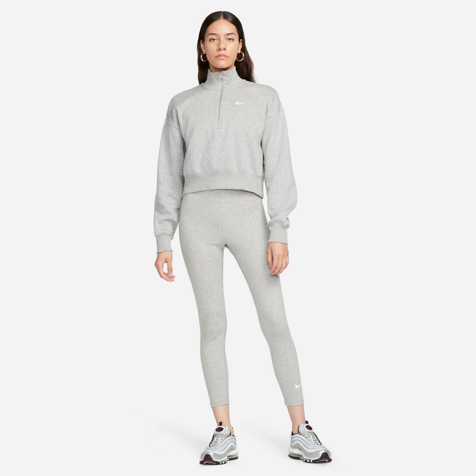 Grey Heat/Sail - Nike - Sportswear Classics Womens 7/8 Leggings - 4