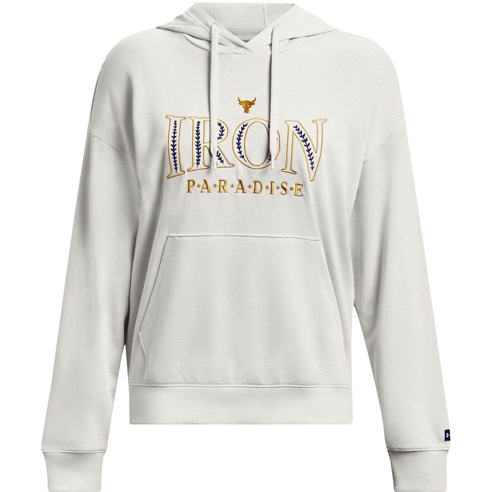 Under Armour Women's Project Rock Everyday Hoodie - White Clay - 12 (M)