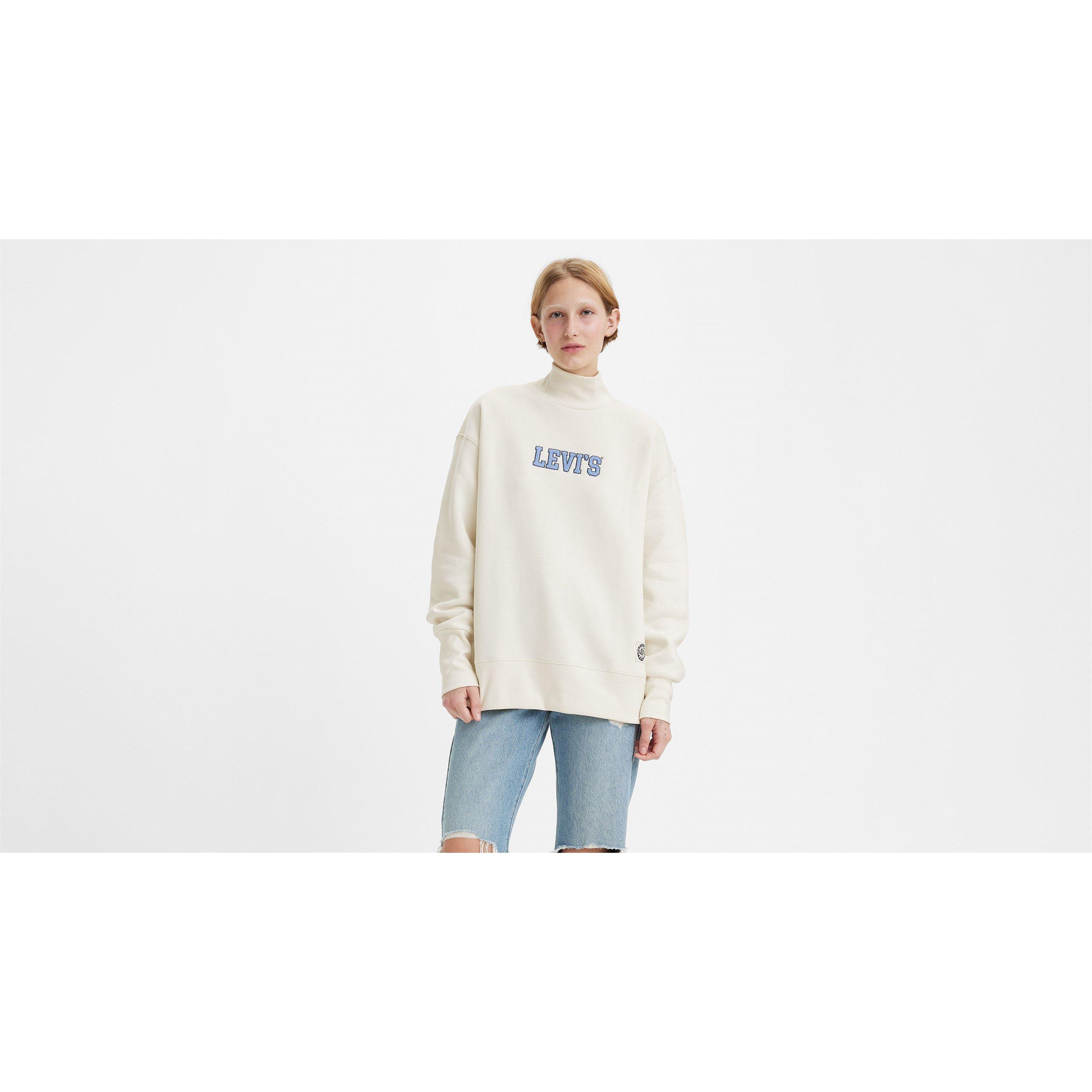 Levis Women's Graphic Gardenia Sweatshirt - Tofu - 8 (XS)