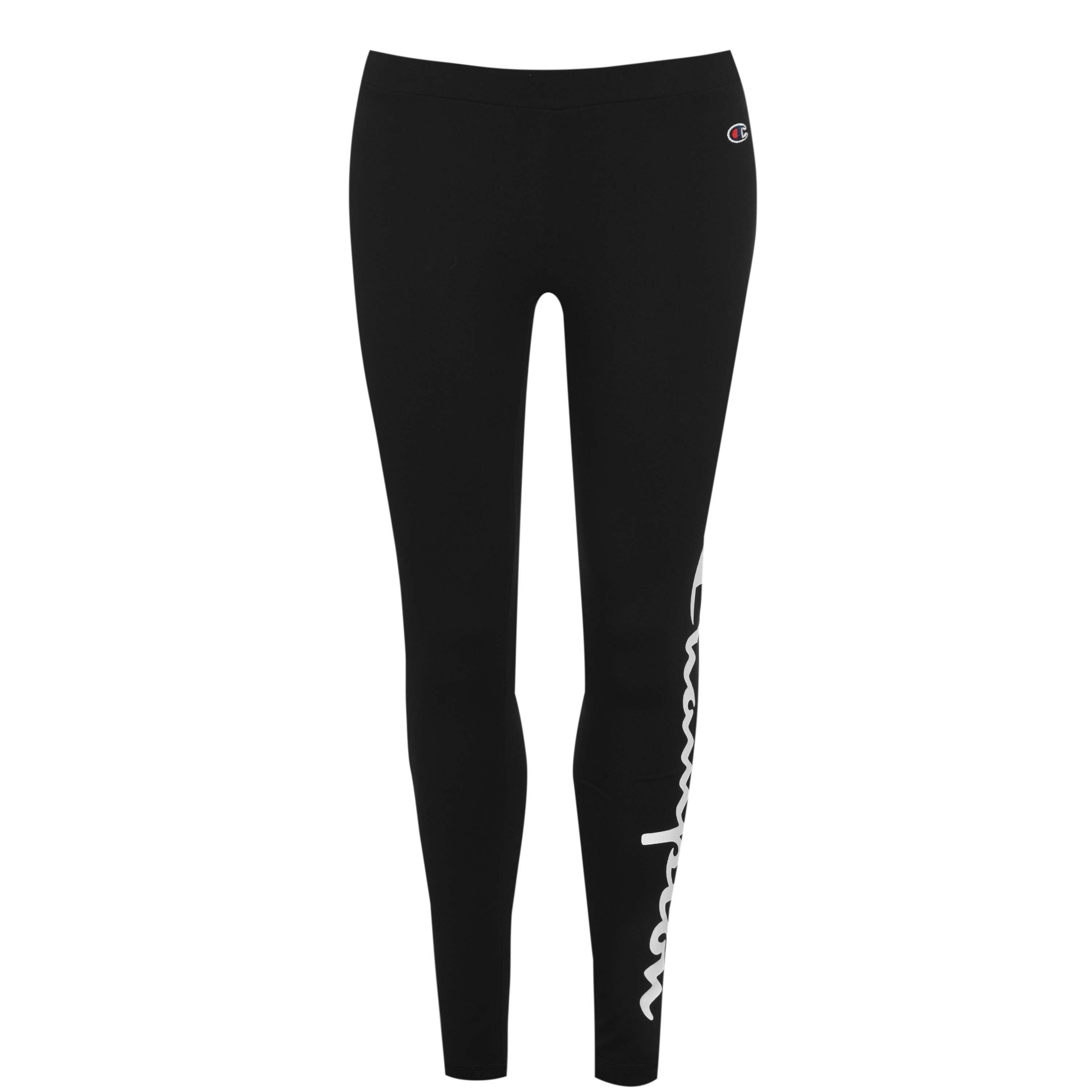 Champion Women's Script Leggings - Nbk - 8 (XS)