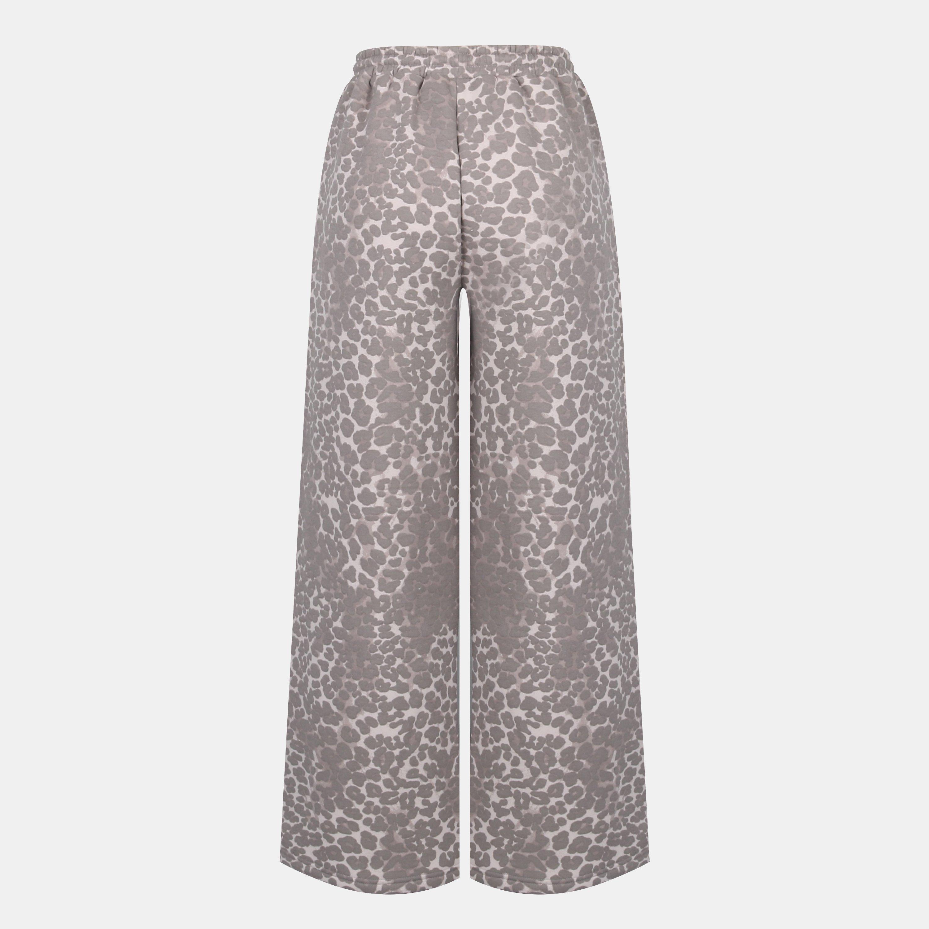 Leopardo - Miso - Leopard Open Hem Fleece Joggers - 2