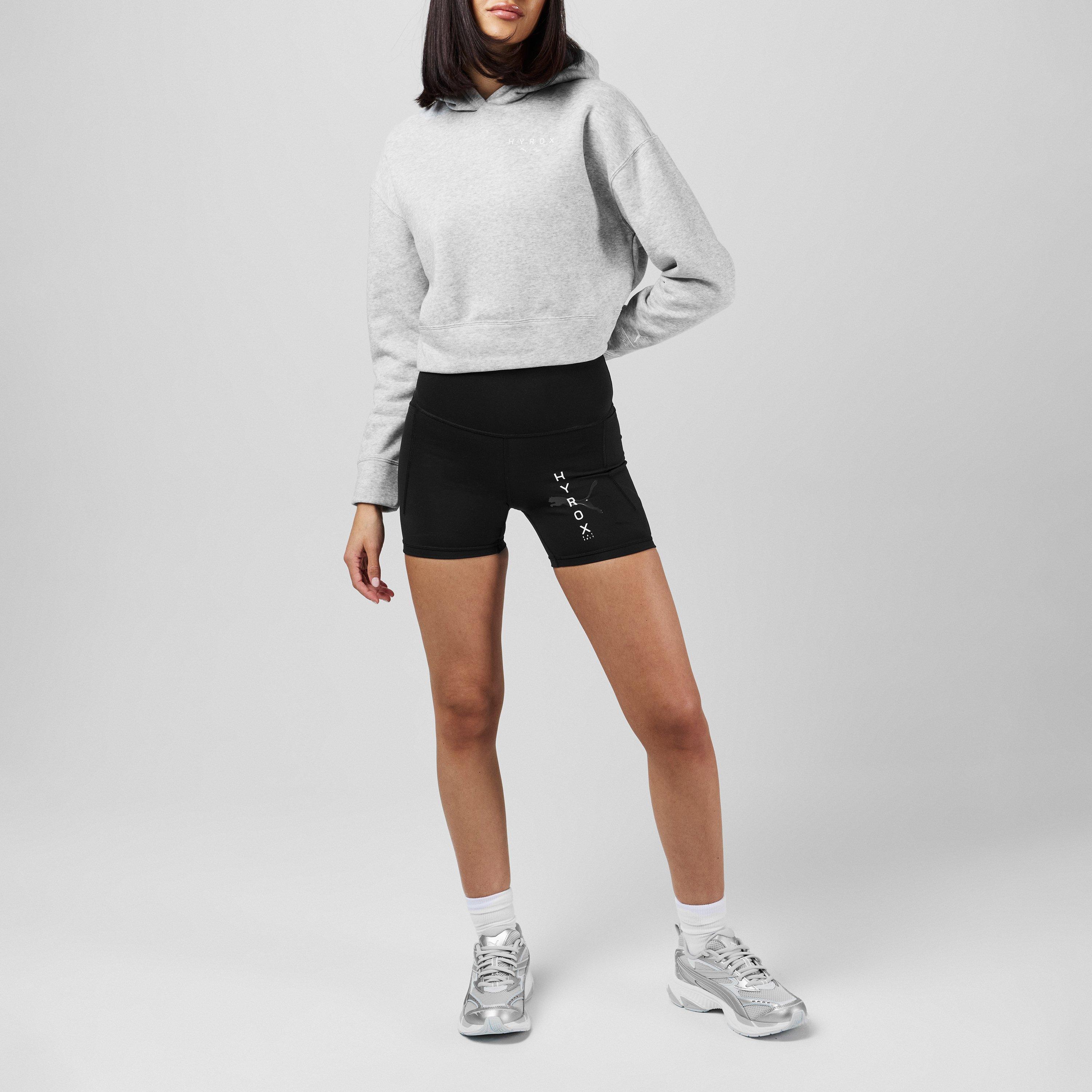 Puma Grey - Puma - Women's HYROX World Cropped Hoodie - 4