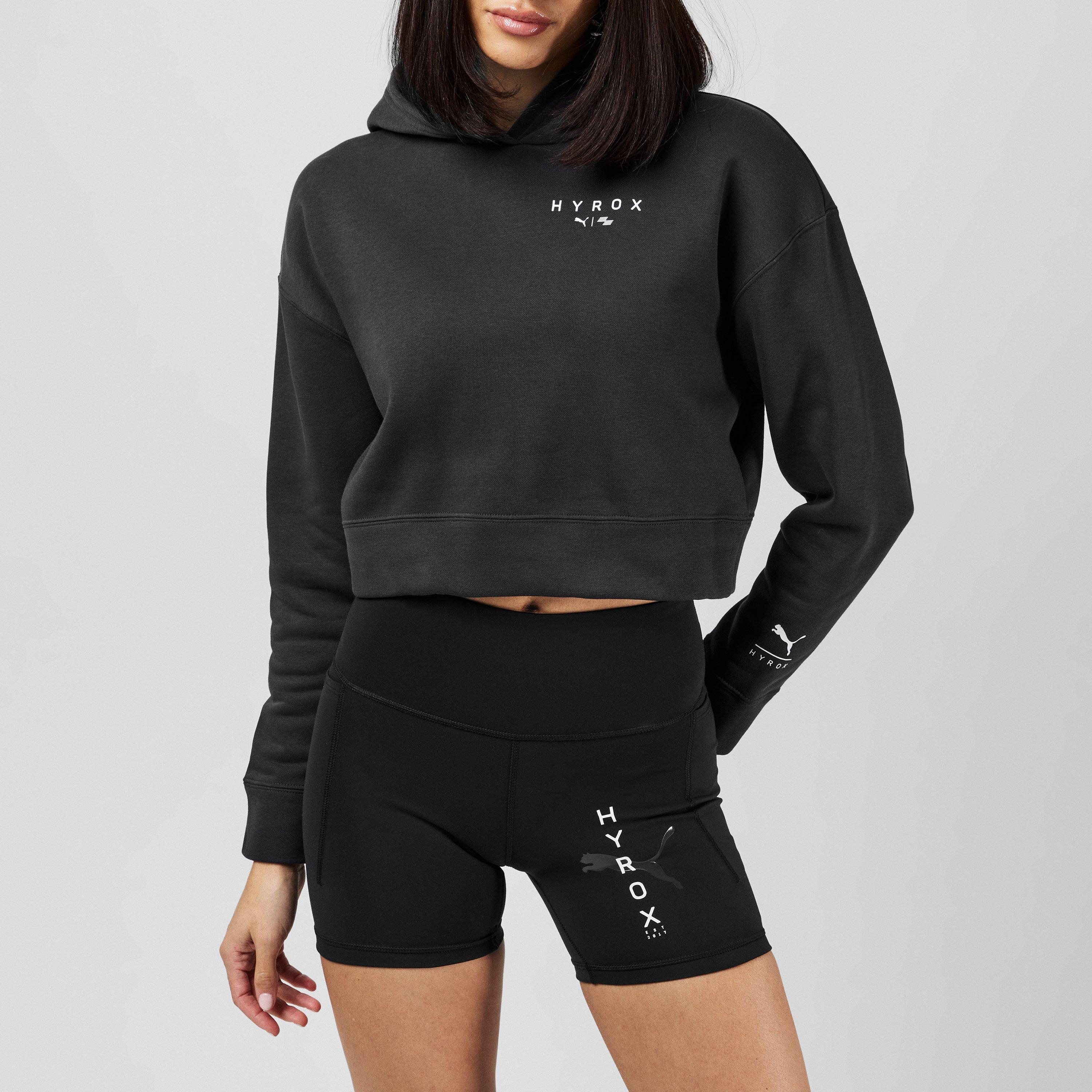 Black cropped hoodie h&m on sale