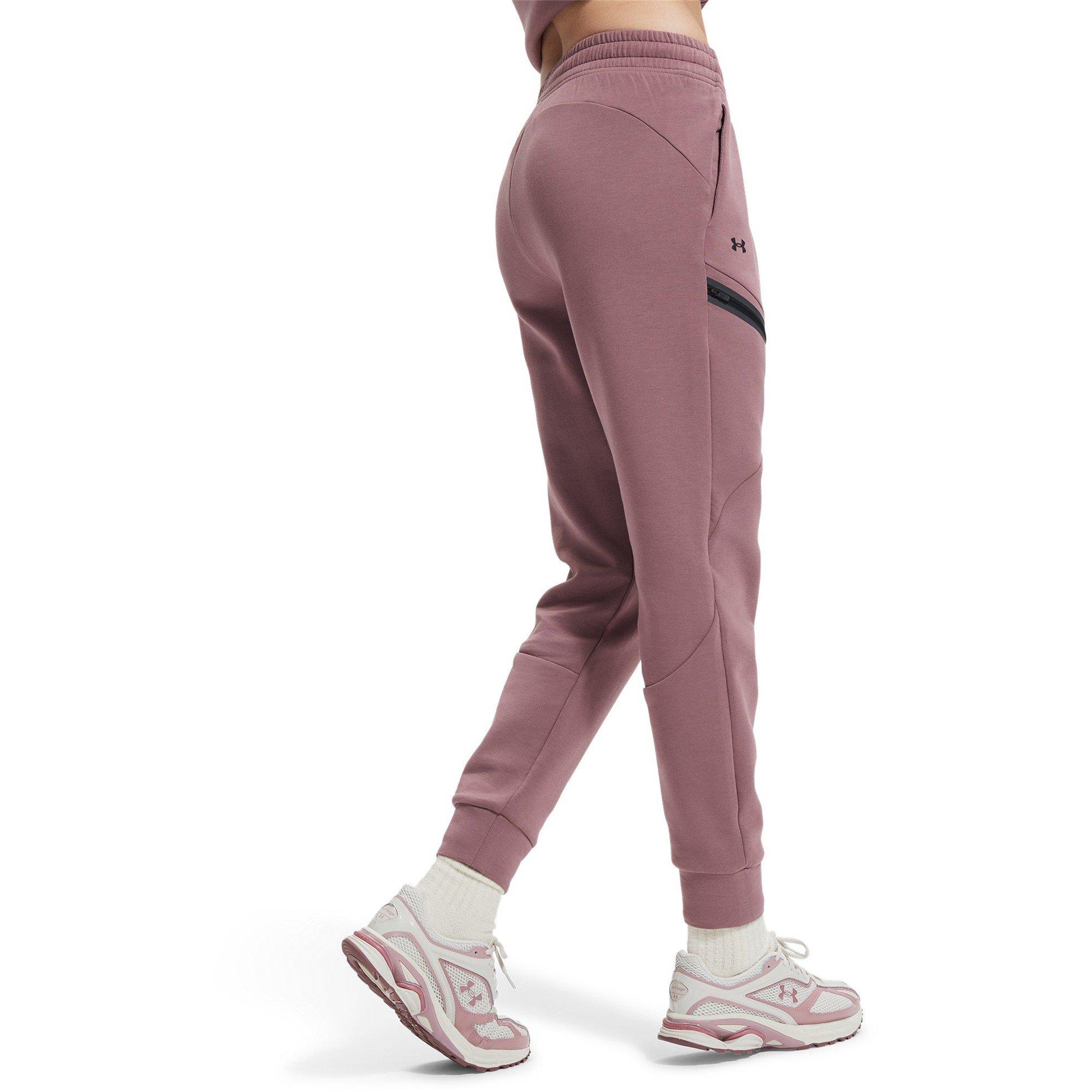 Brown - Under Armour - Women's Unstoppable Closed Hem Fleece Jogger - 2