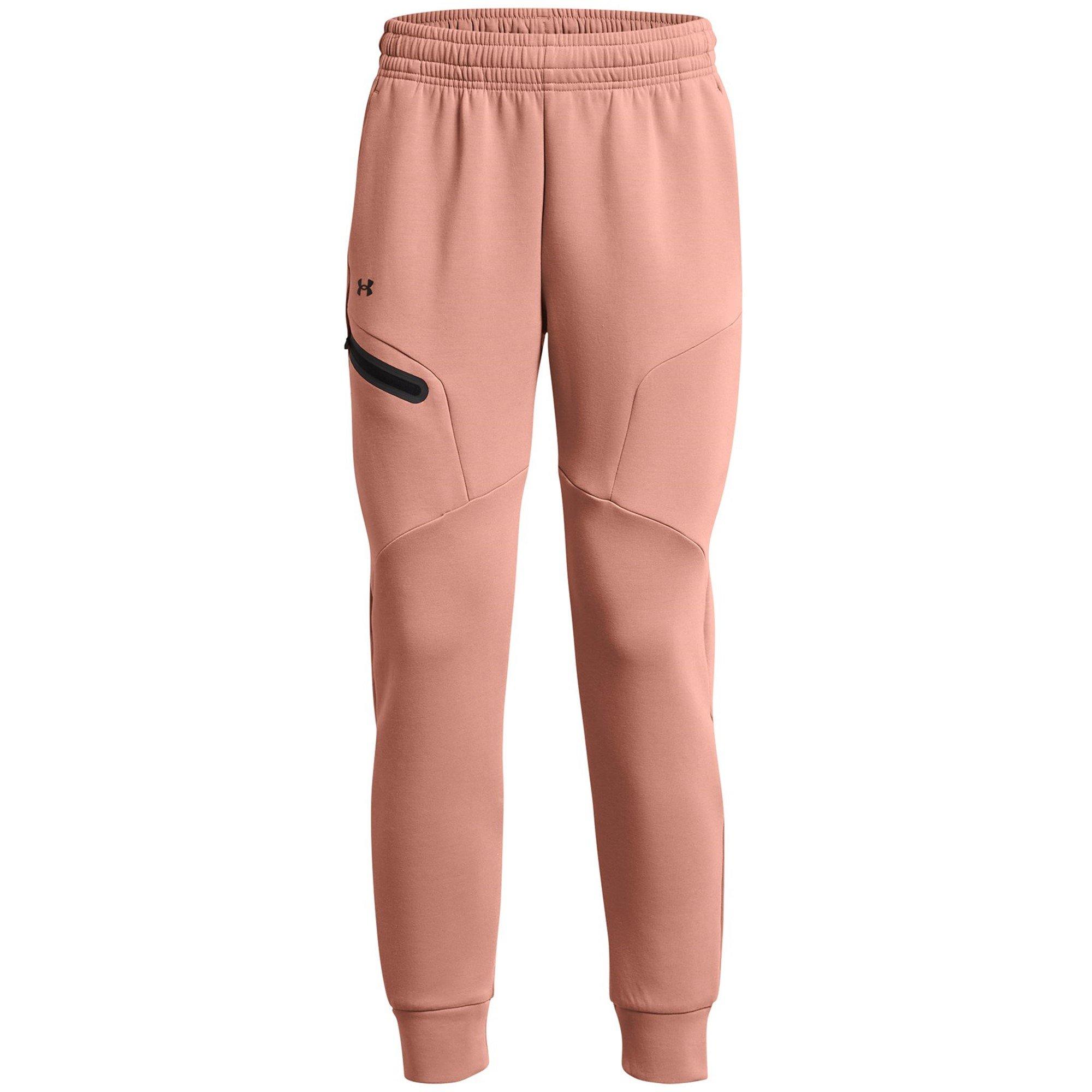 Pink - Under Armour - Women's Unstoppable Closed Hem Fleece Jogger - 1