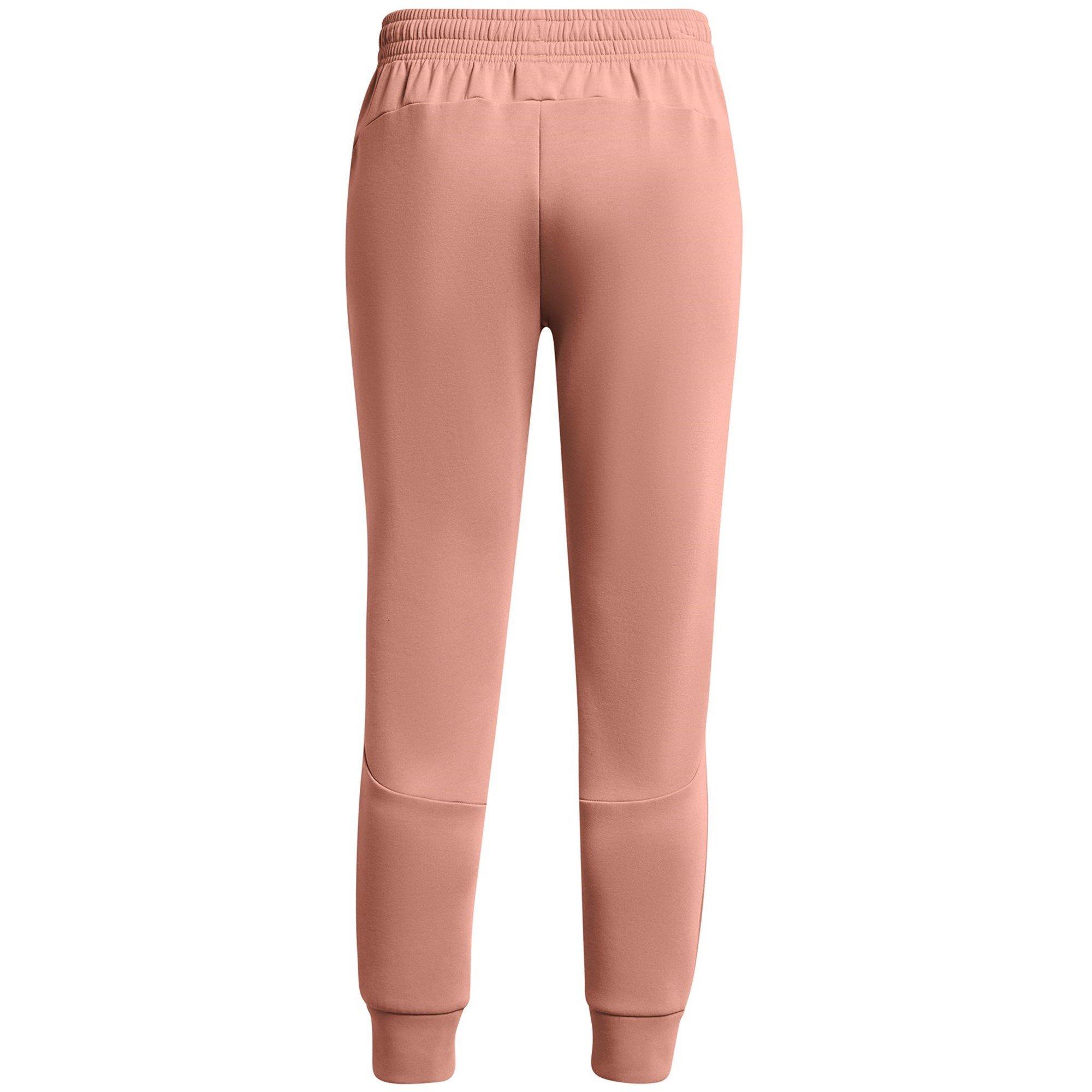 Pink - Under Armour - Women's Unstoppable Closed Hem Fleece Jogger - 6