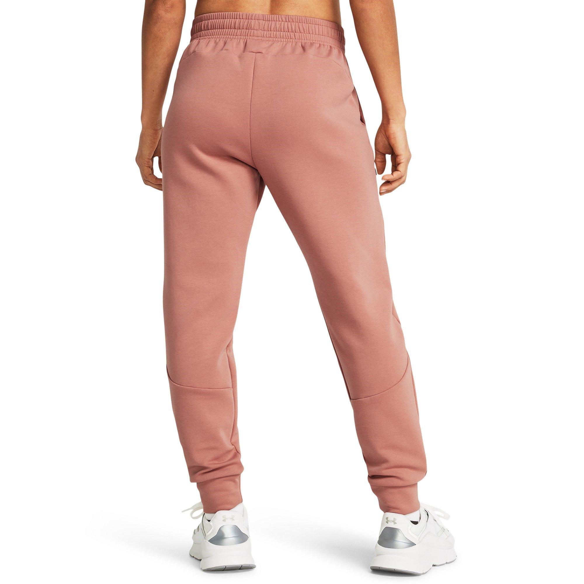 Pink - Under Armour - Women's Unstoppable Closed Hem Fleece Jogger - 3