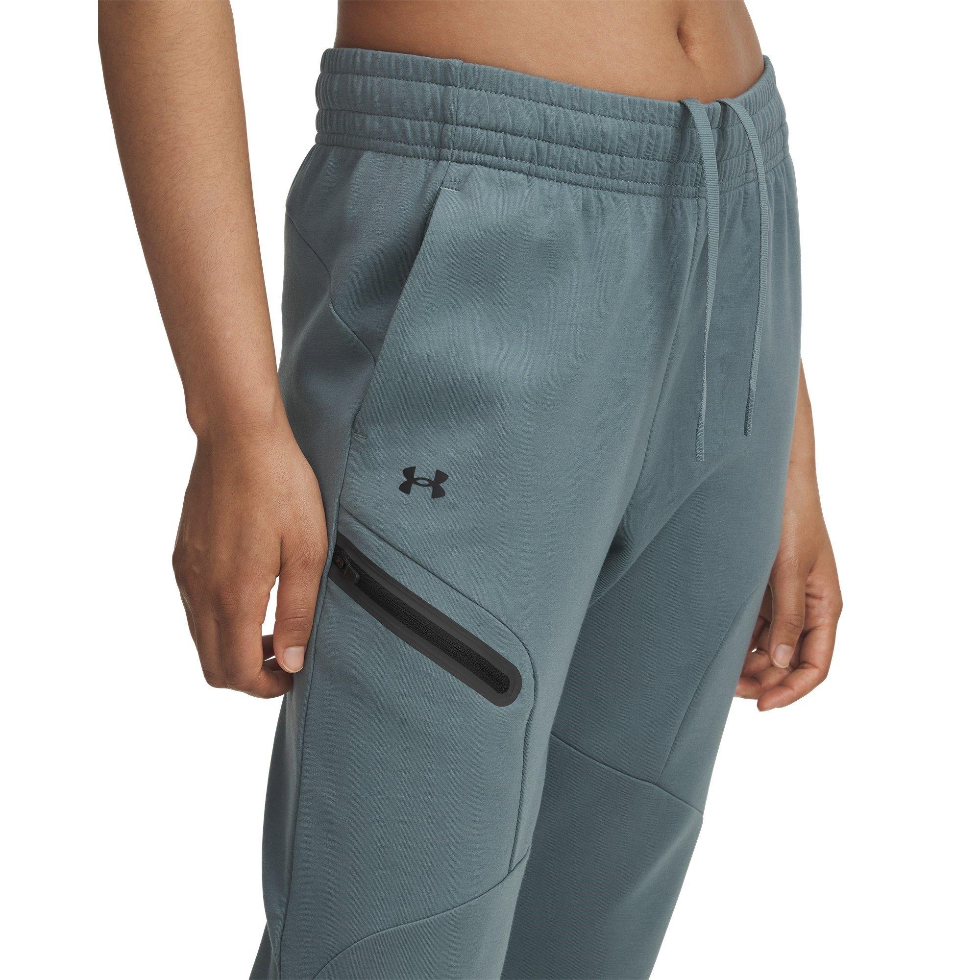 Jasper Blue - Under Armour - Women's Unstoppable Closed Hem Fleece Jogger - 3