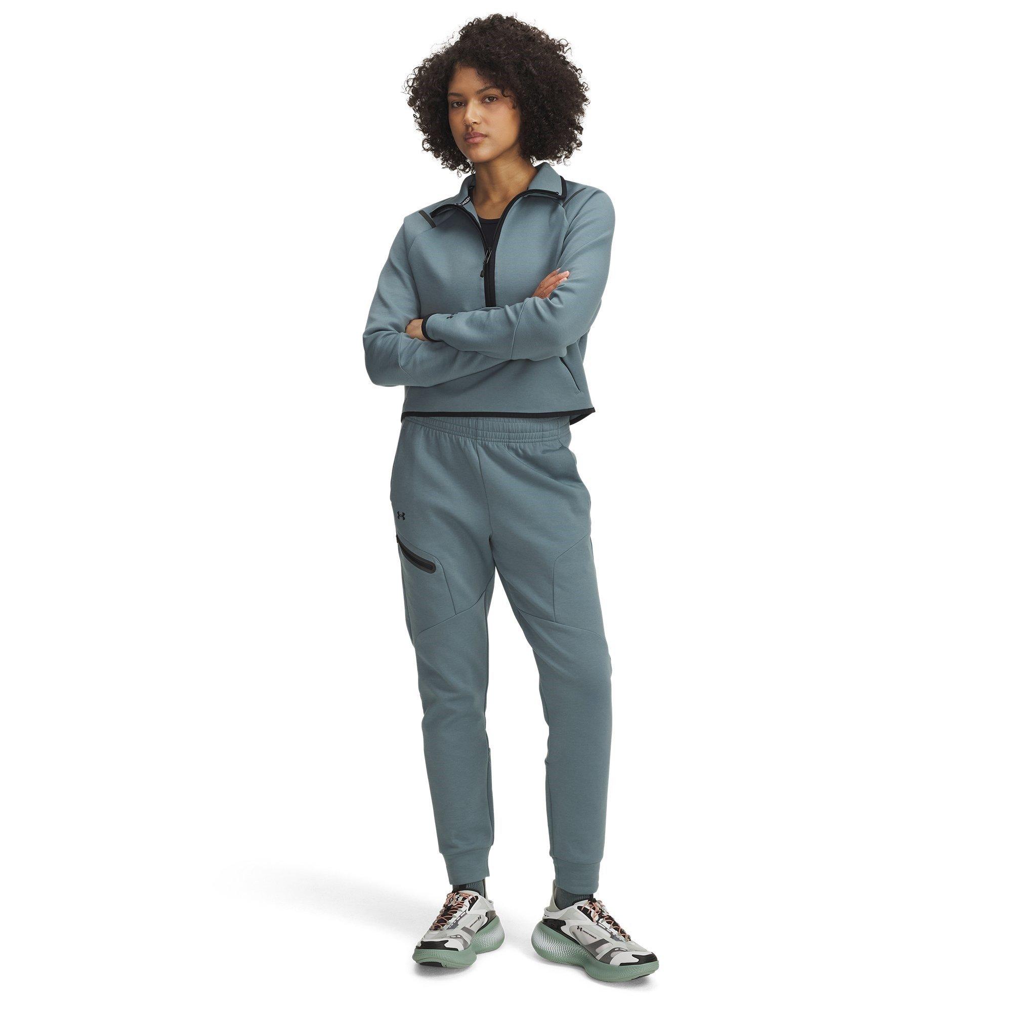 Jasper Blue - Under Armour - Women's Unstoppable Closed Hem Fleece Jogger - 4